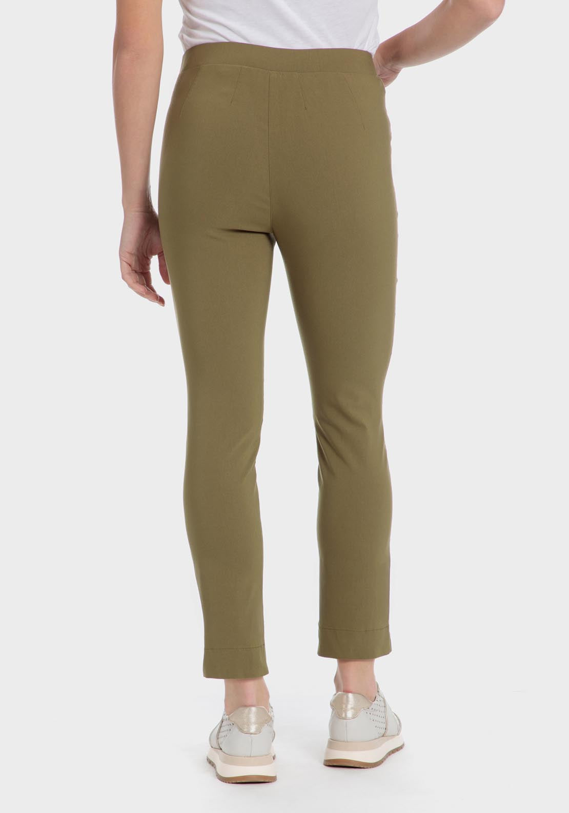 Punt Roma Capri trousers - White / Green 6 Shaws Department Stores