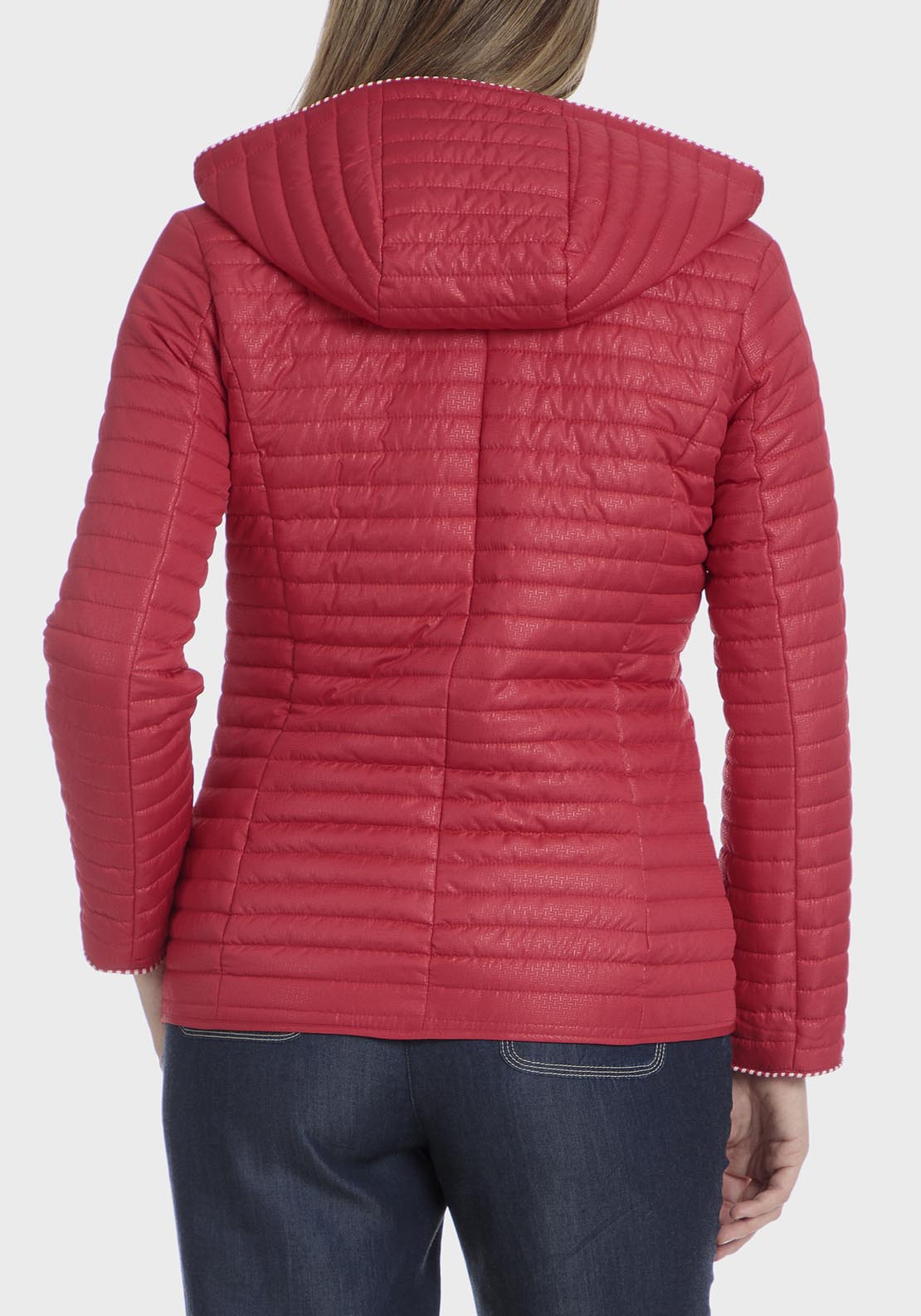 Punt Roma Reversible Printed Parka - Red 4 Shaws Department Stores