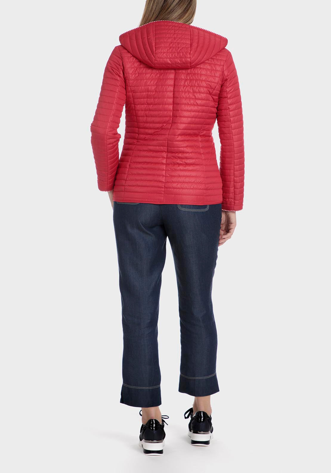 Punt Roma Reversible Printed Parka - Red 8 Shaws Department Stores