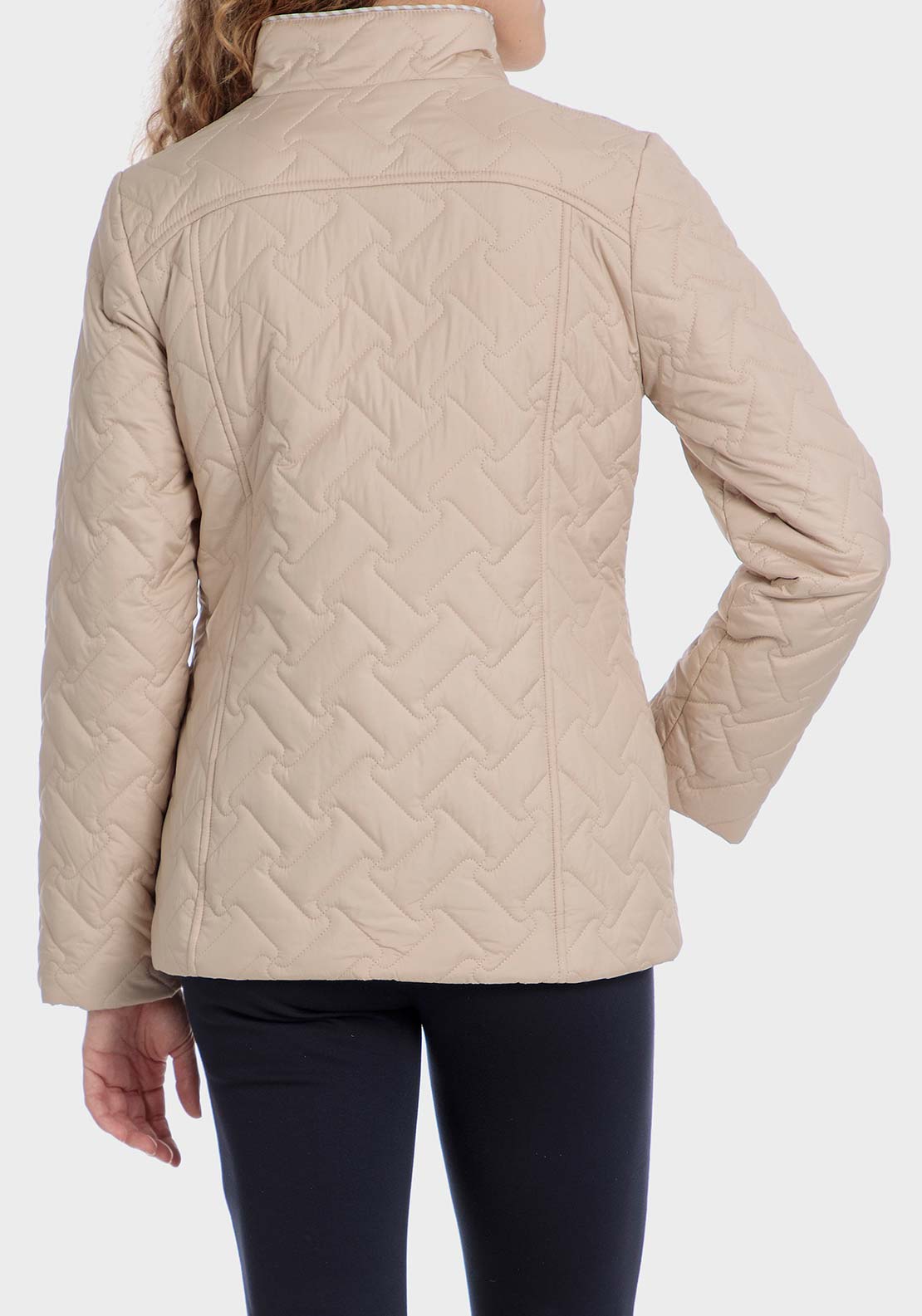 Punt Roma Padded parka jacket - Beige 2 Shaws Department Stores