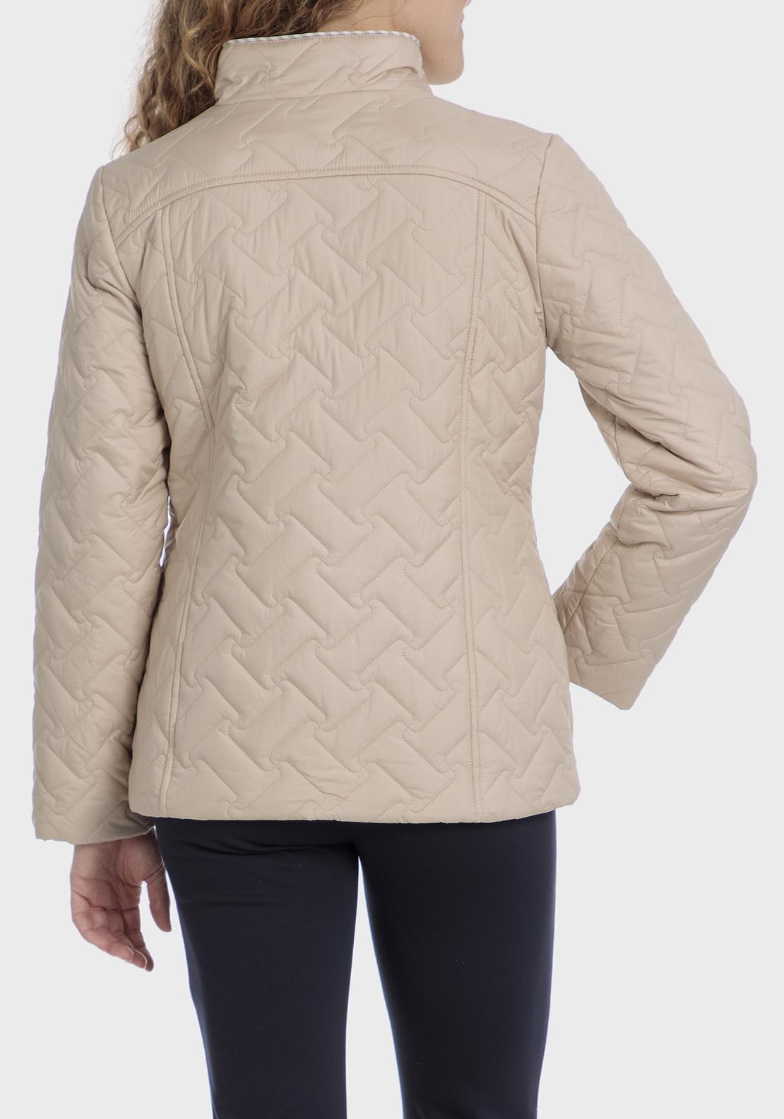 Punt Roma Padded parka jacket - Beige 5 Shaws Department Stores
