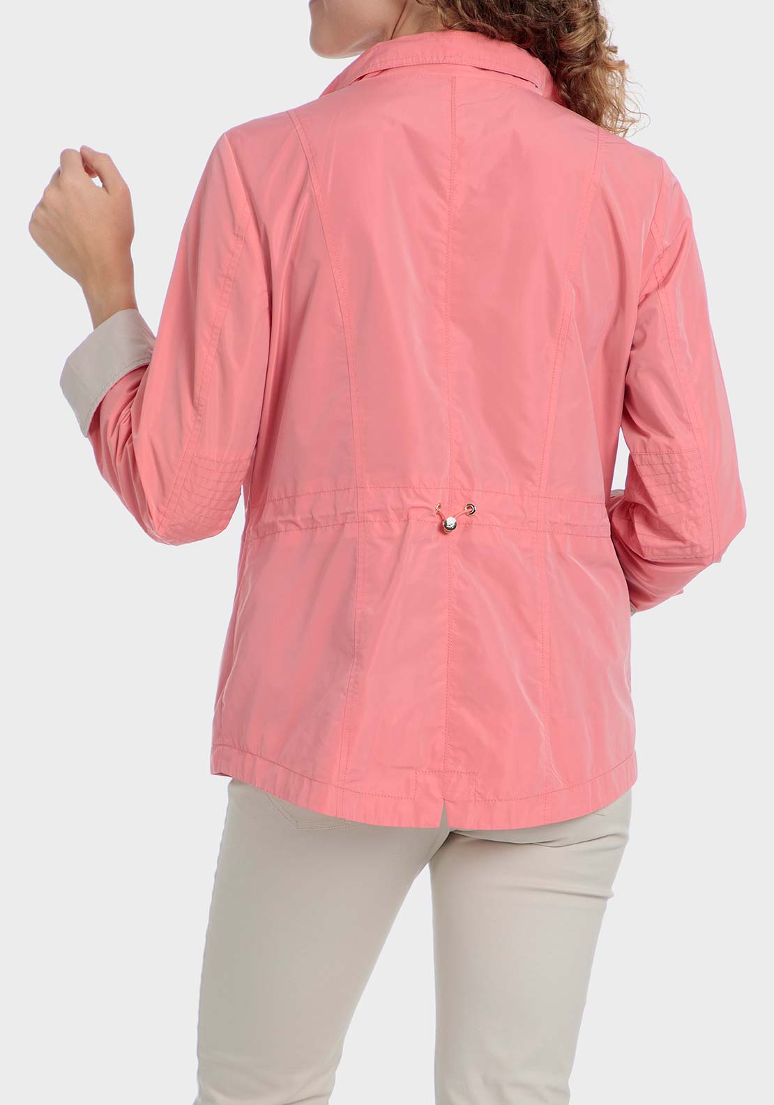 Punt Roma Parka with pockets - Orange 2 Shaws Department Stores