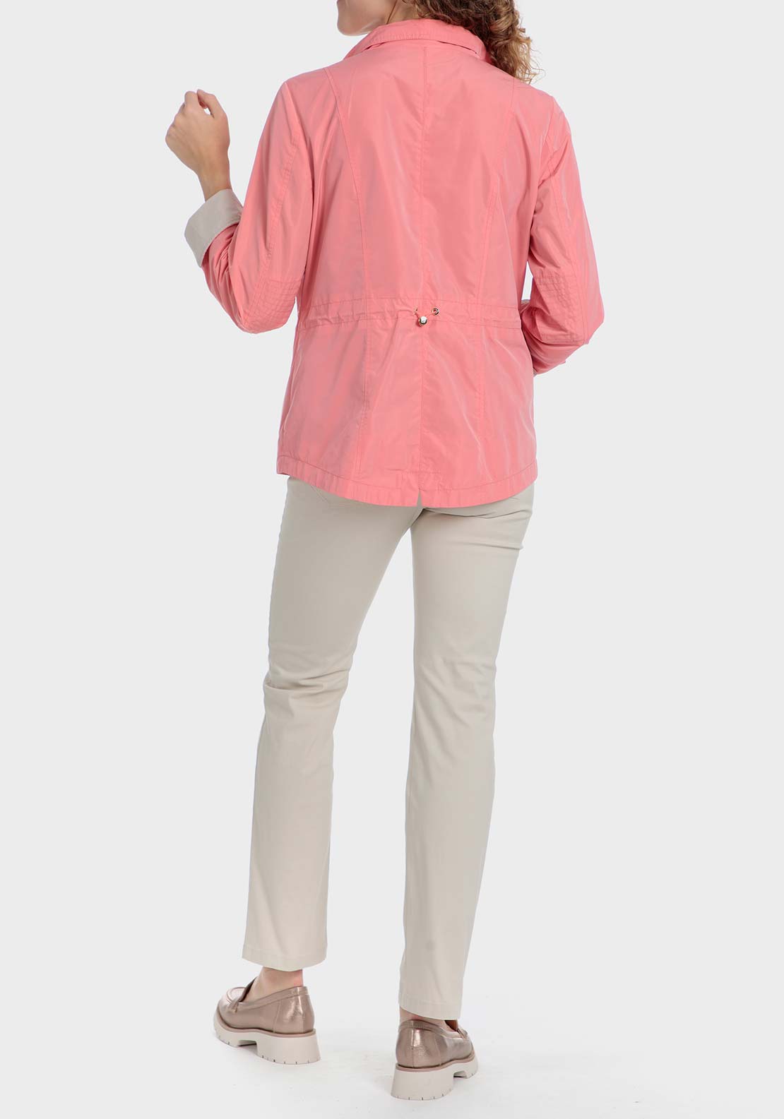 Punt Roma Parka with pockets - Orange 4 Shaws Department Stores