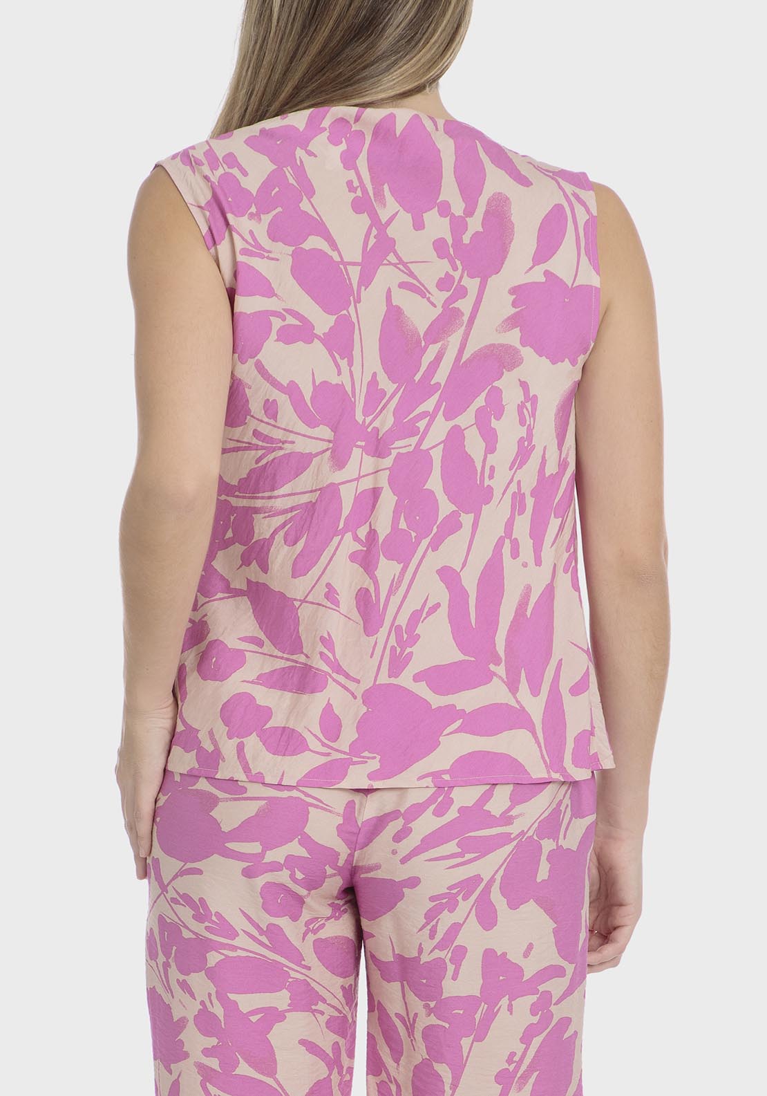 Punt Roma Printed Top - Fuchsia 2 Shaws Department Stores