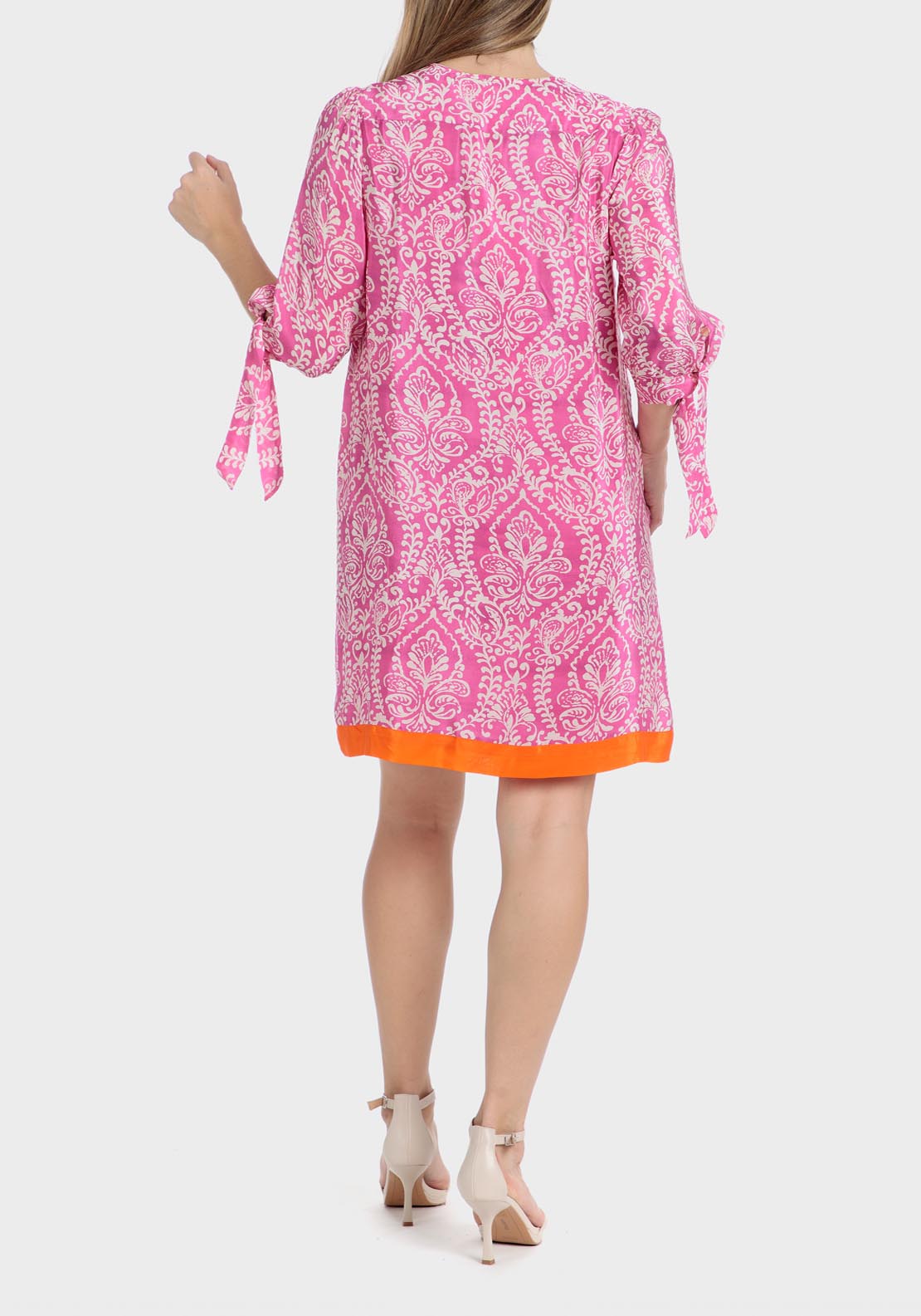 Punt Roma Printed Dress - Fuchsia 2 Shaws Department Stores