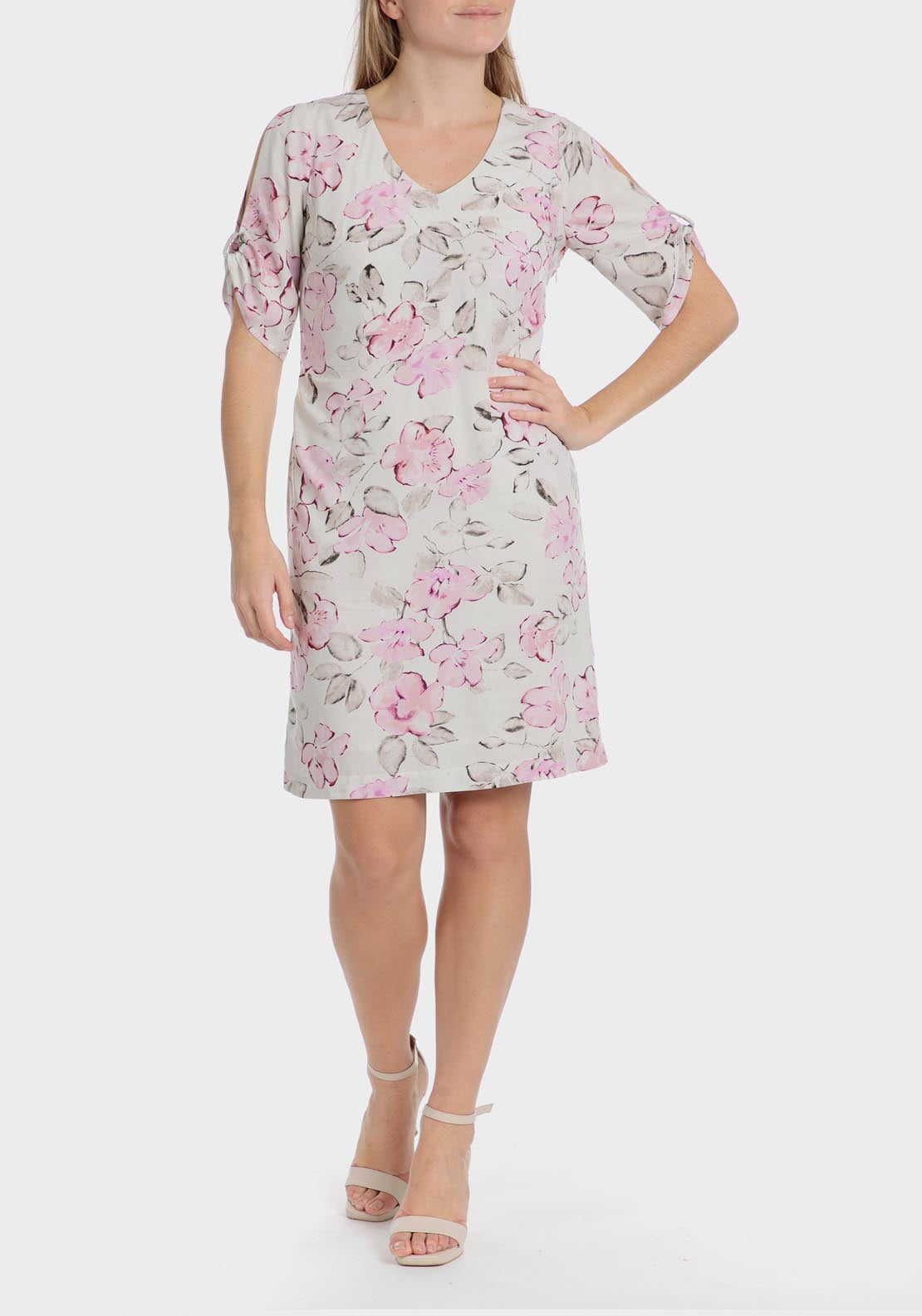 Punt Roma Floral print dress - Beige 5 Shaws Department Stores