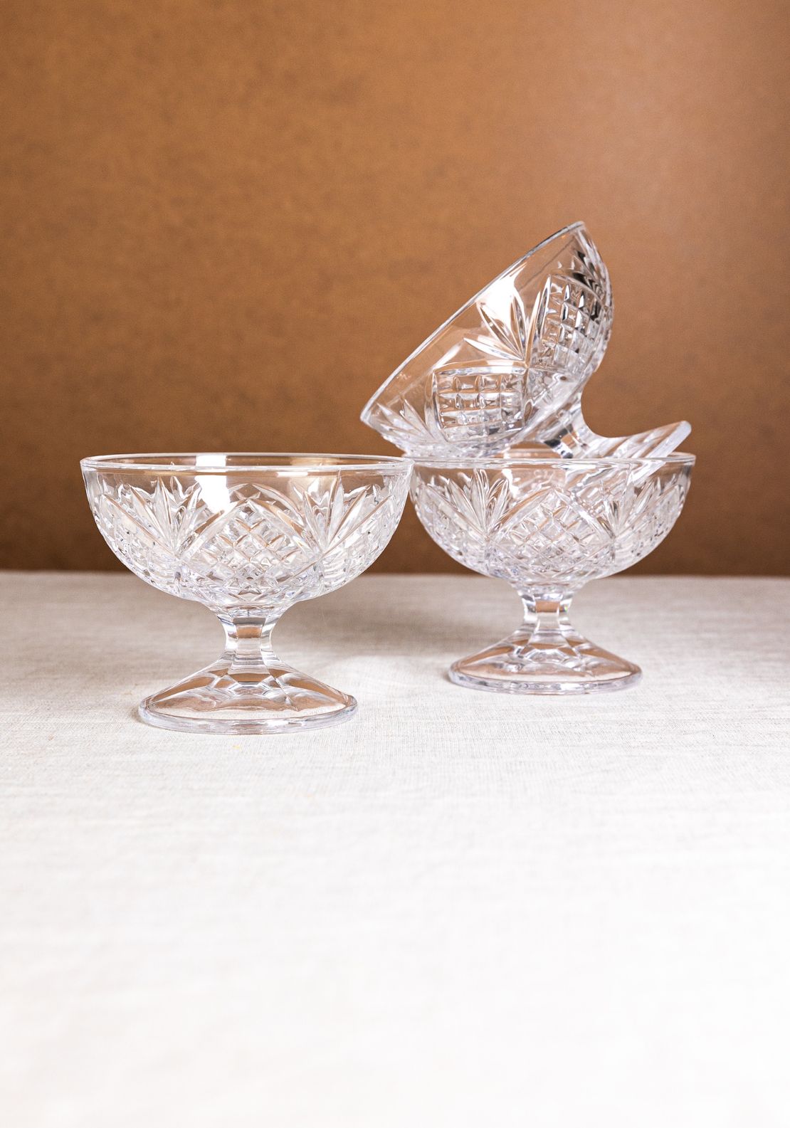 Killarney Crystal Trinity Glass Dessert Dishes 1 Shaws Department Stores