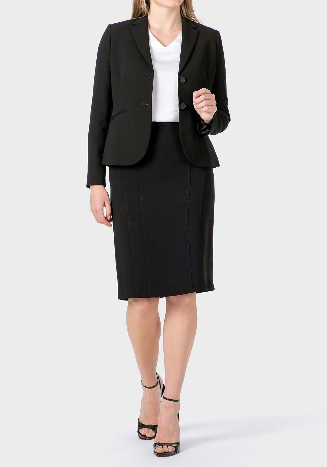 Crepe Blazer - Black