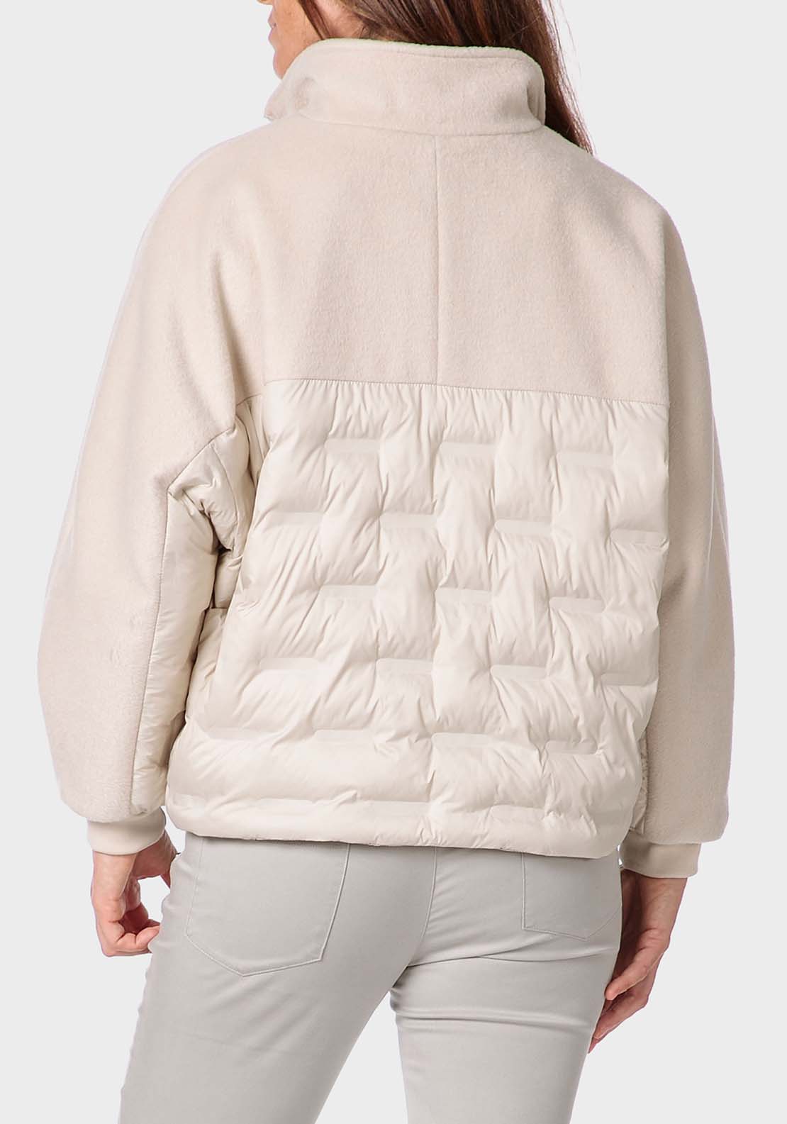 Punt Roma Padded Jacket - Beige 2 Shaws Department Stores