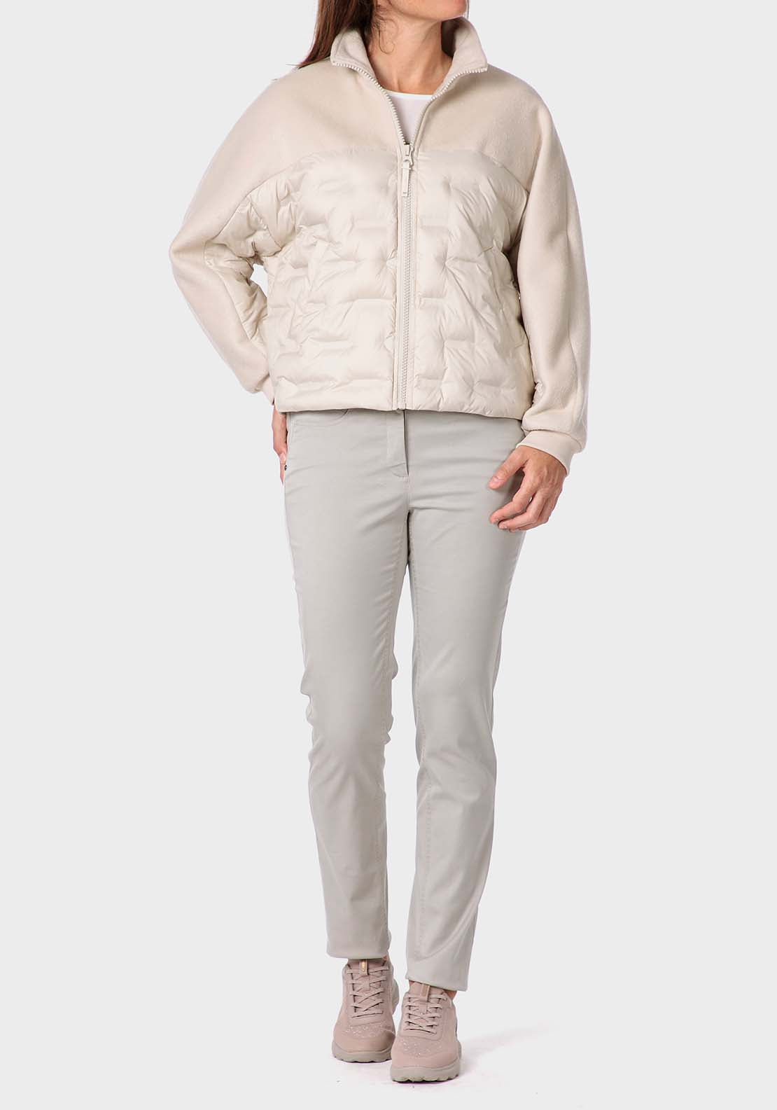 Punt Roma Padded Jacket - Beige 3 Shaws Department Stores