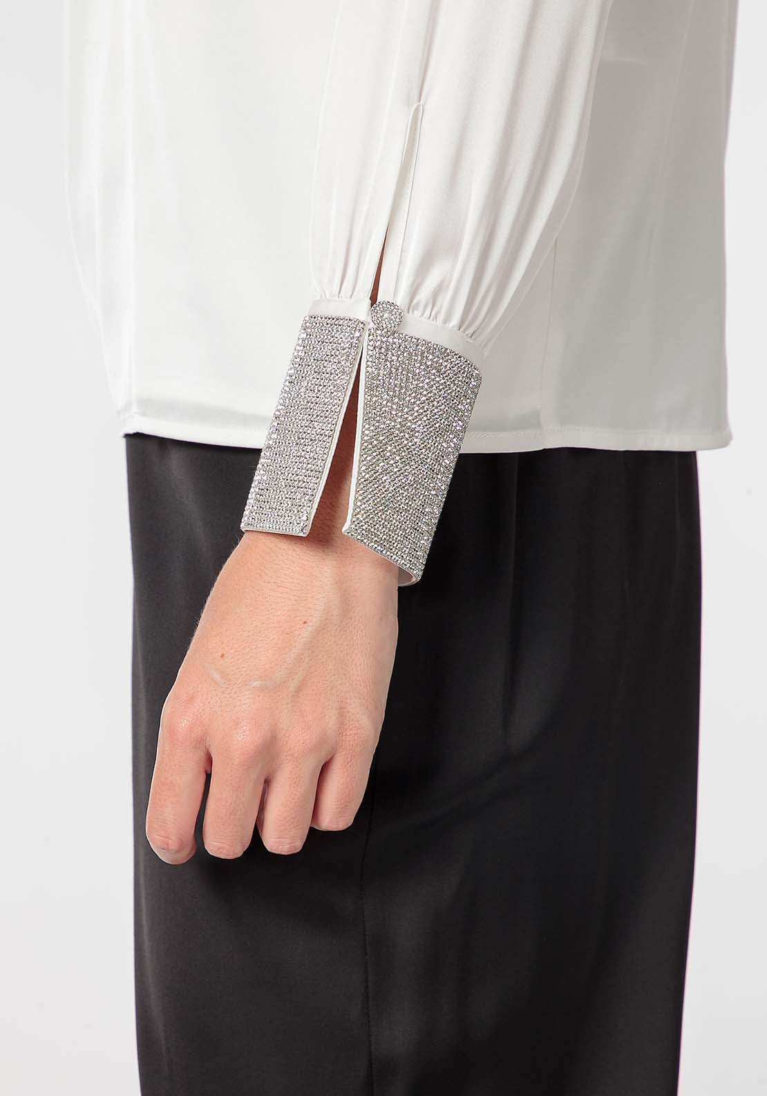 Punt Roma Fancy Blouse - White 3 Shaws Department Stores