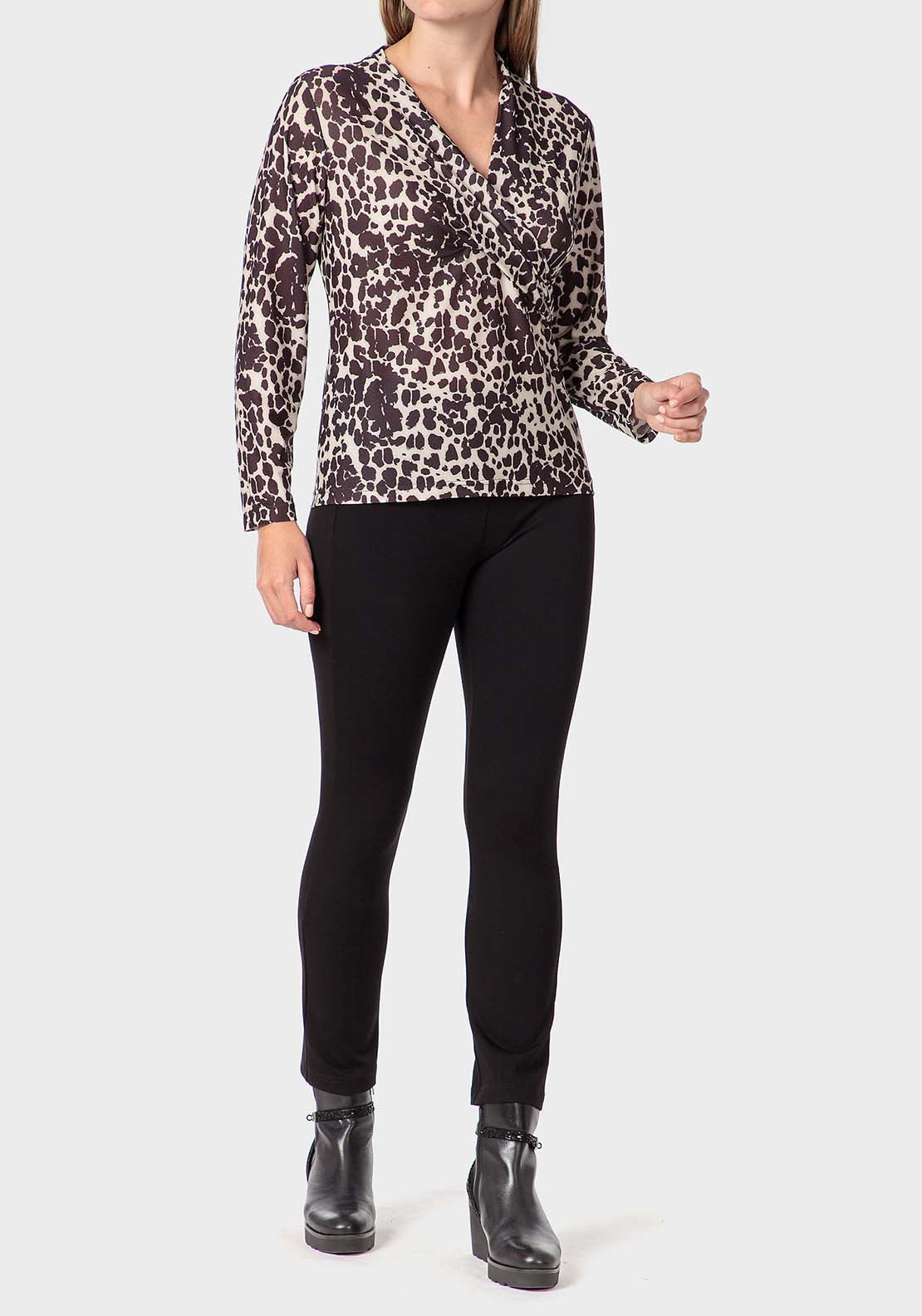 Punt Roma Criss Cross T-Shirt - Black 3 Shaws Department Stores