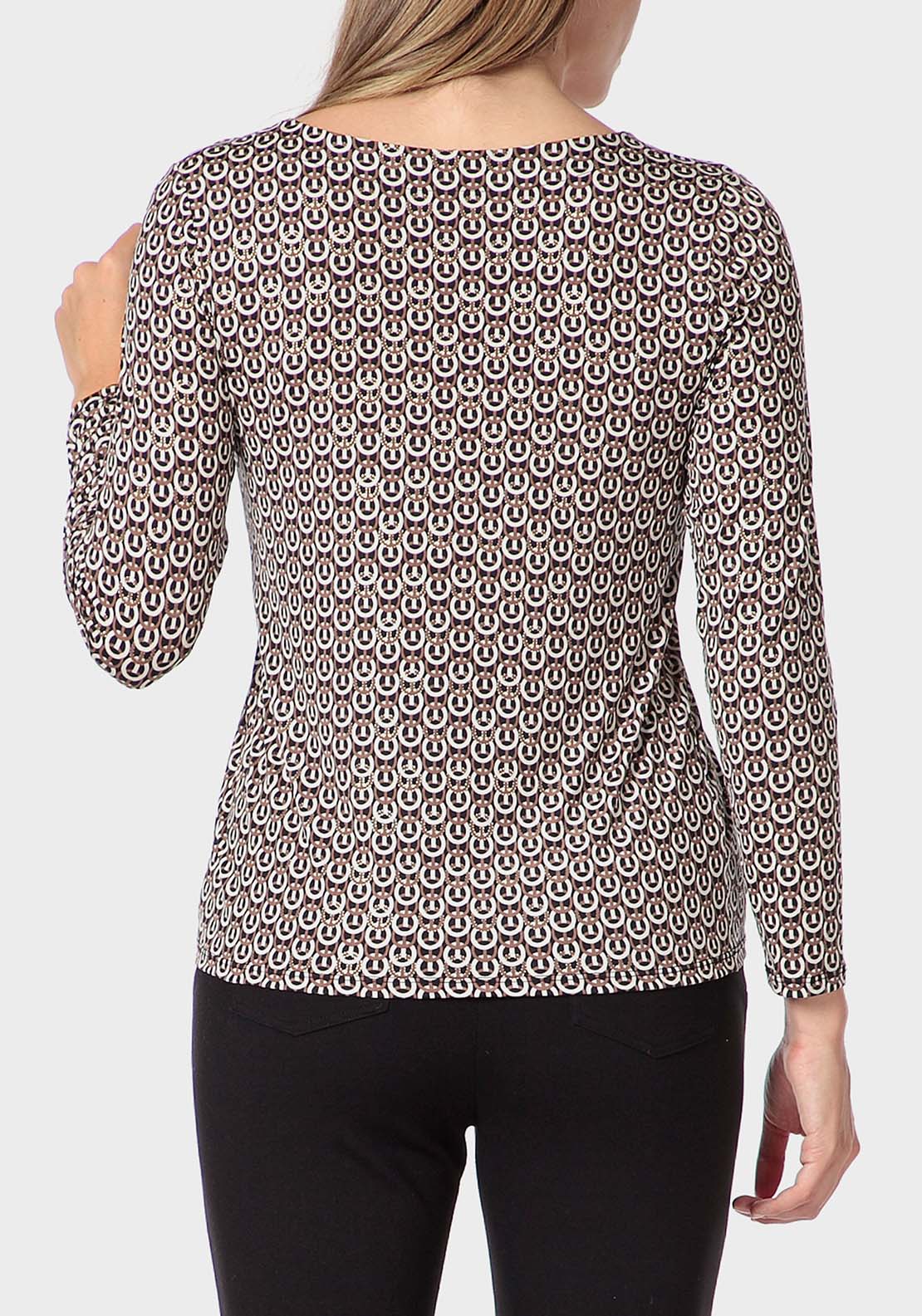 Punt Roma Buttons T-Shirt - Black 2 Shaws Department Stores