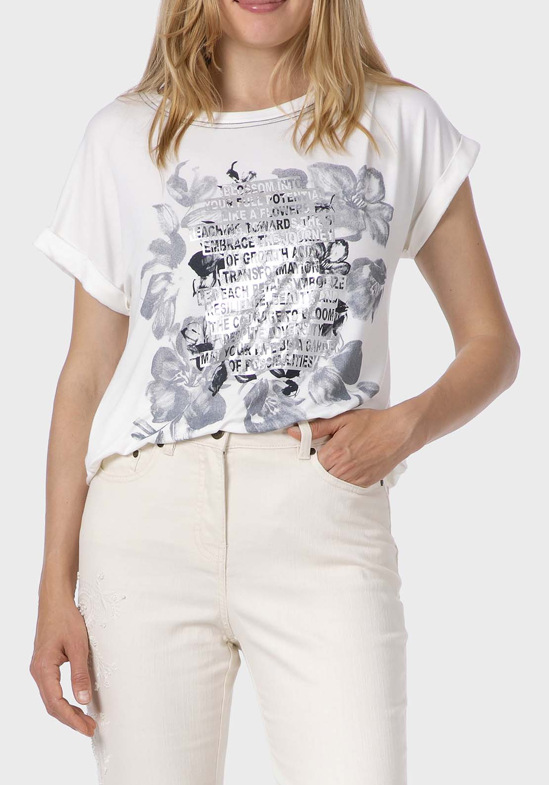 Printed T-Shirt - White