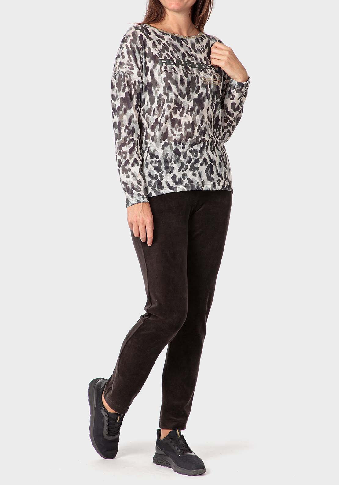 Punt Roma Printed T-Shirt - Green 3 Shaws Department Stores