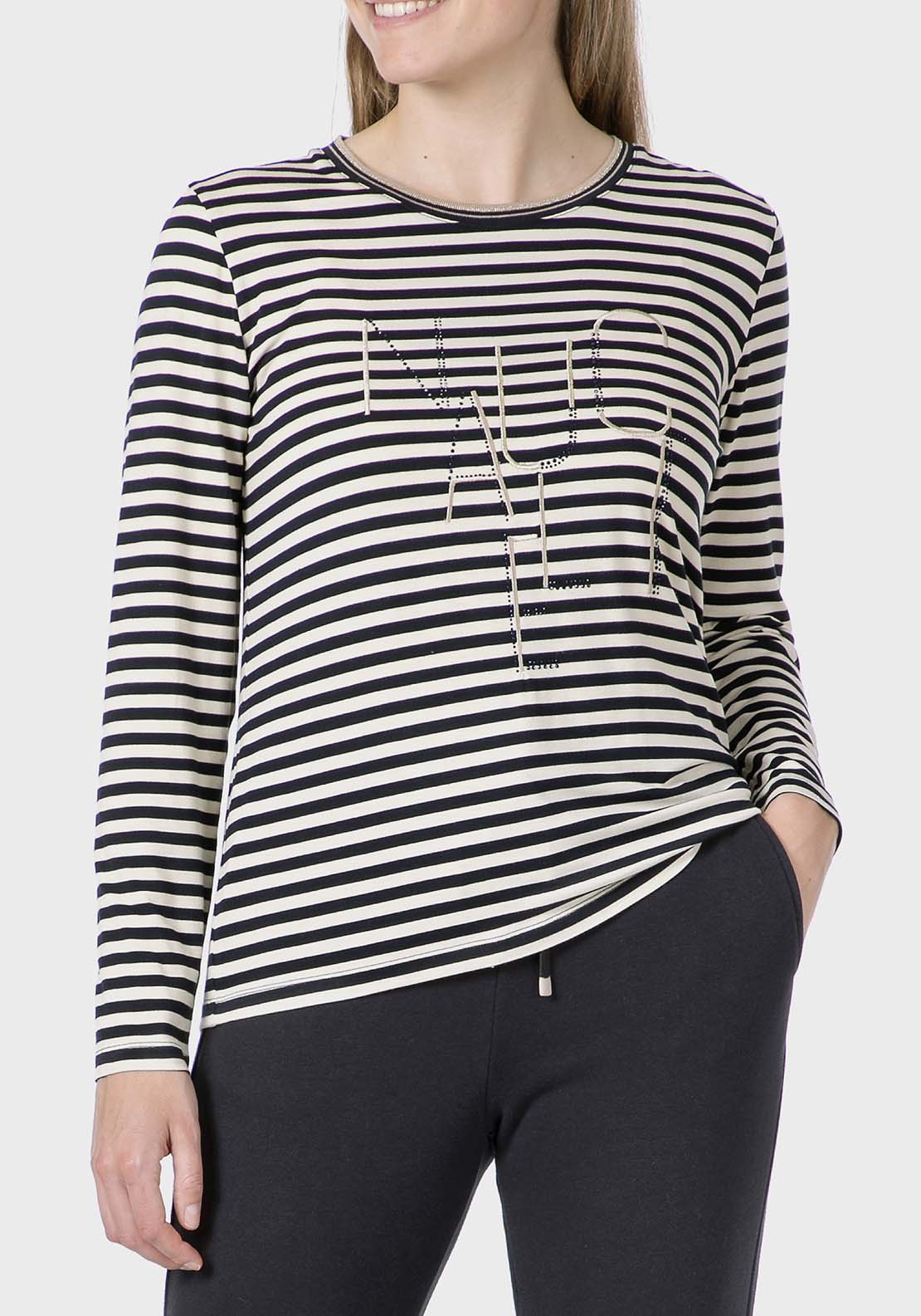 Embroidered T-Shirt - Blue Navy