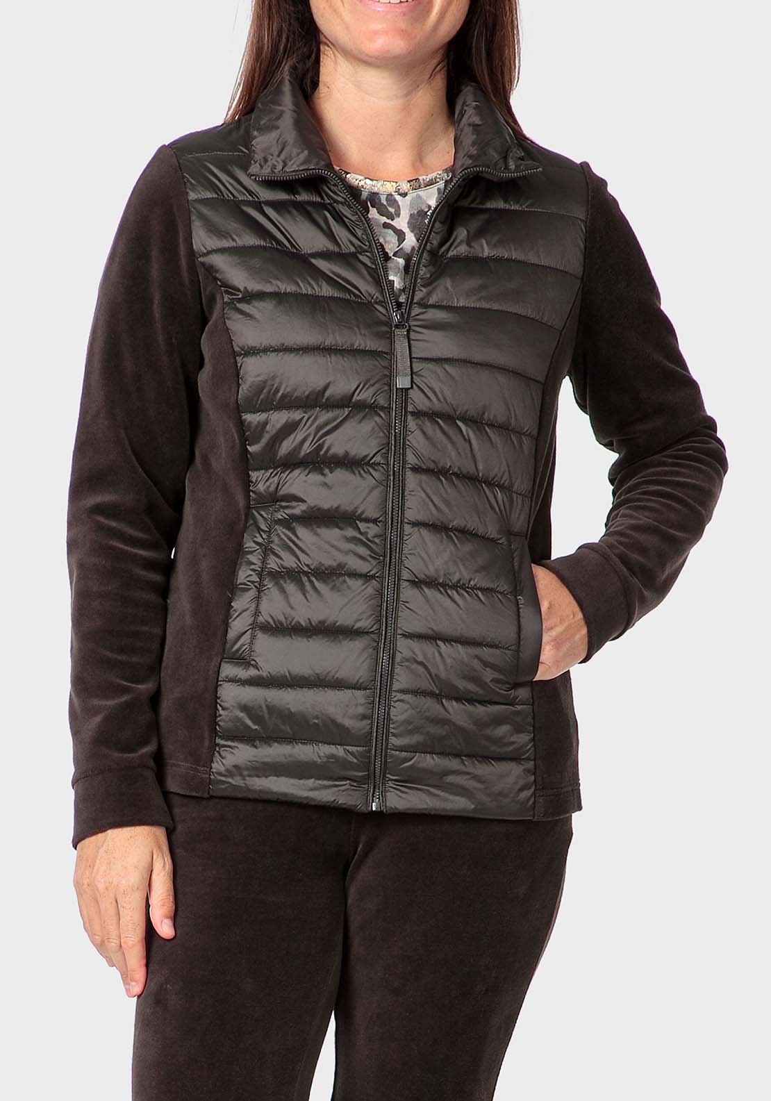 Punt Roma Padded Jacket - Green 1 Shaws Department Stores