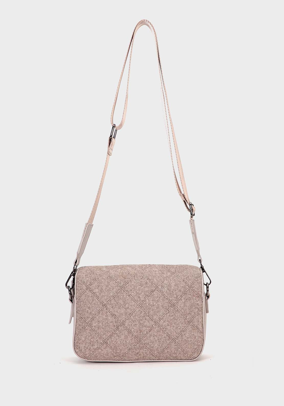 Punt Roma Shoulder Bag - Beige / Grey 1 Shaws Department Stores