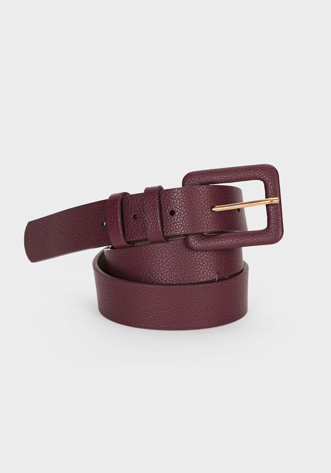 Punt Roma Maroon Belt - Red 1 Shaws Department Stores