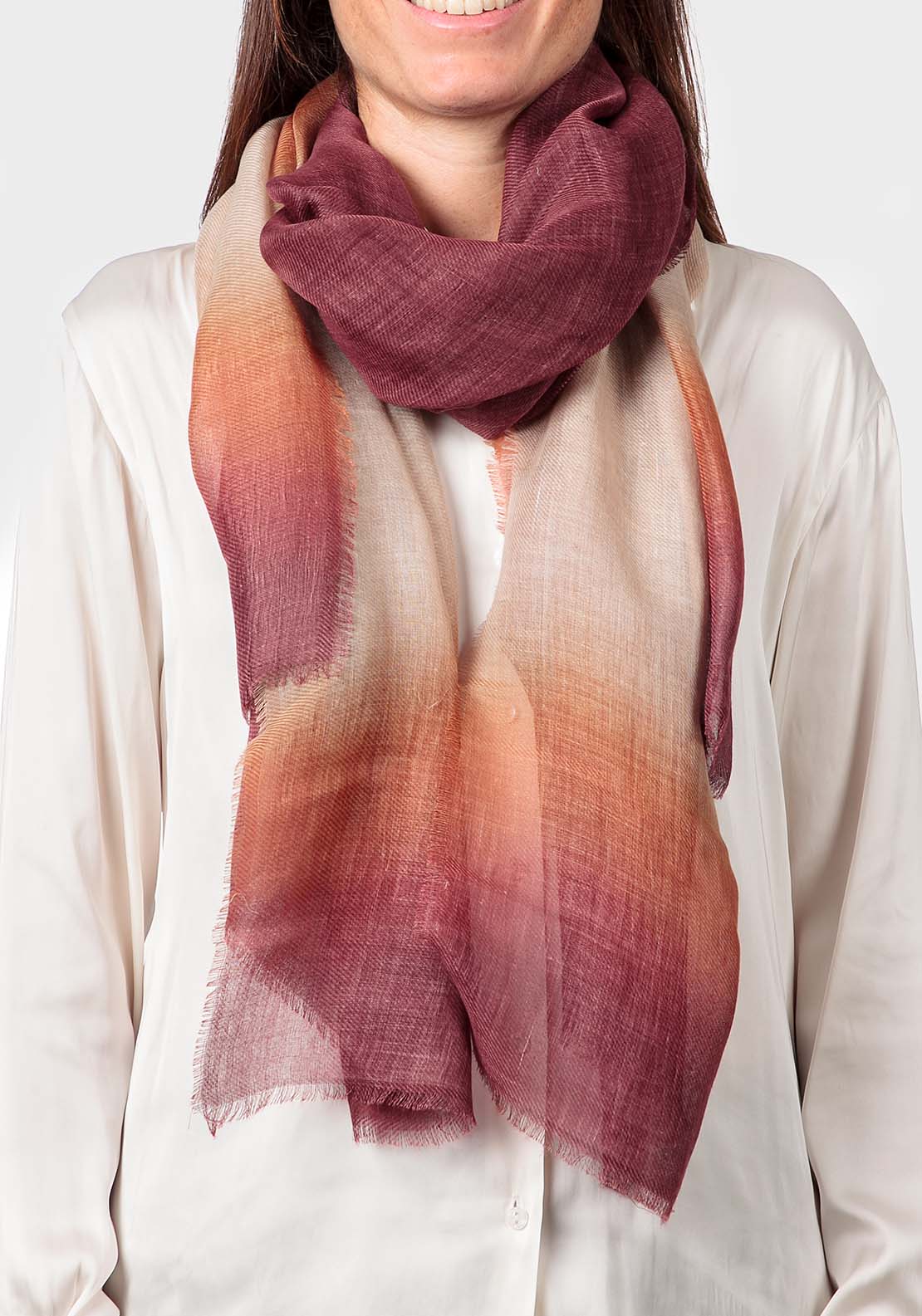 Punt Roma Ombrã Pashmina - Orange 1 Shaws Department Stores