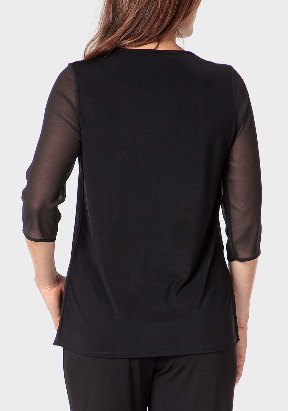 Punt Roma Faux Printed Twinset - Black 2 Shaws Department Stores