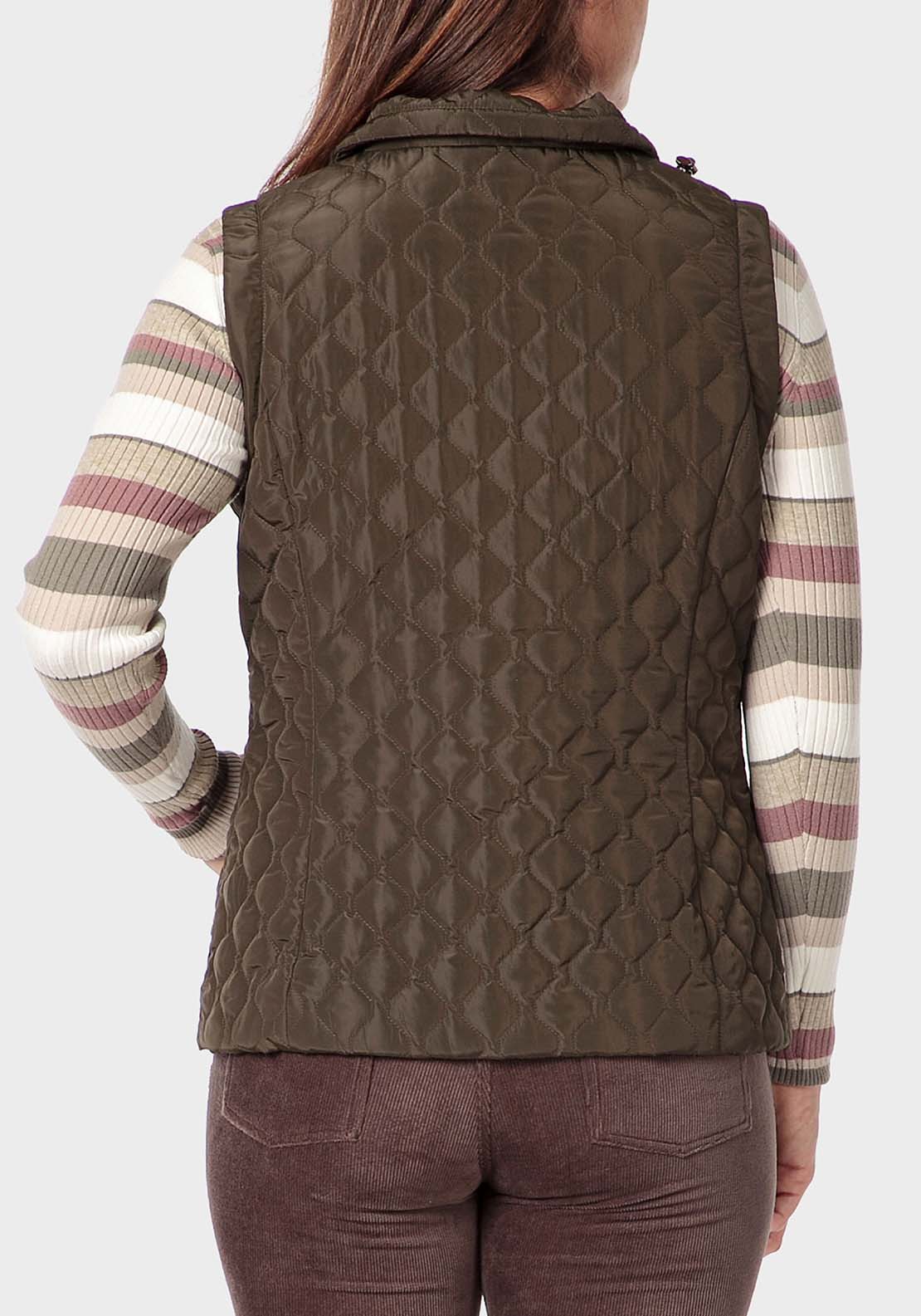 Punt Roma Padded Waistcoat - Green 2 Shaws Department Stores