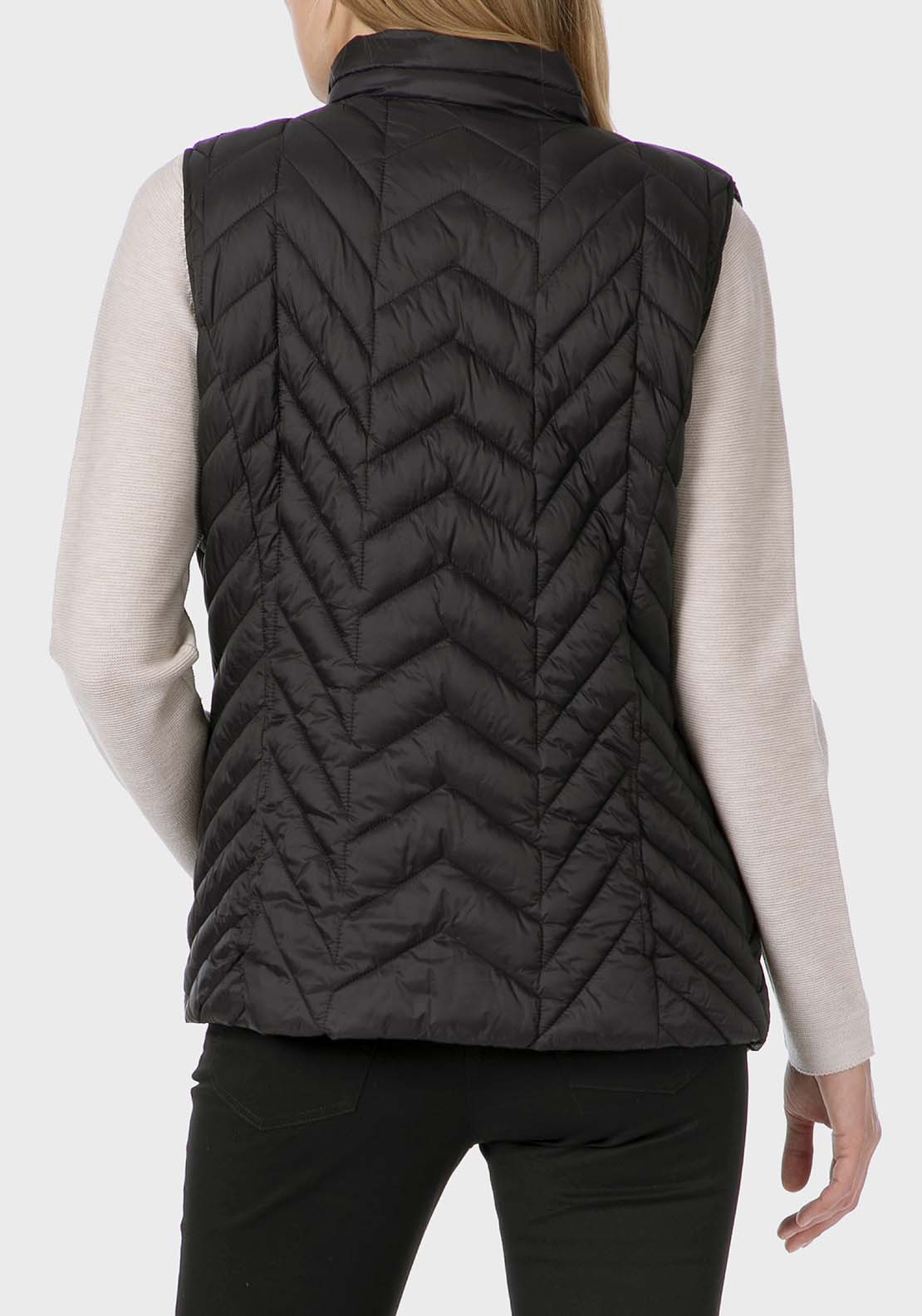Punt Roma Reversible Waistcoat - Black 2 Shaws Department Stores
