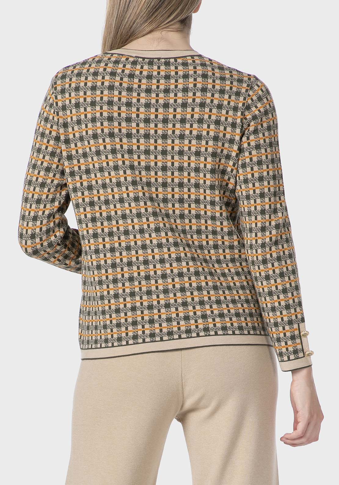 Checked Jacket - Beige