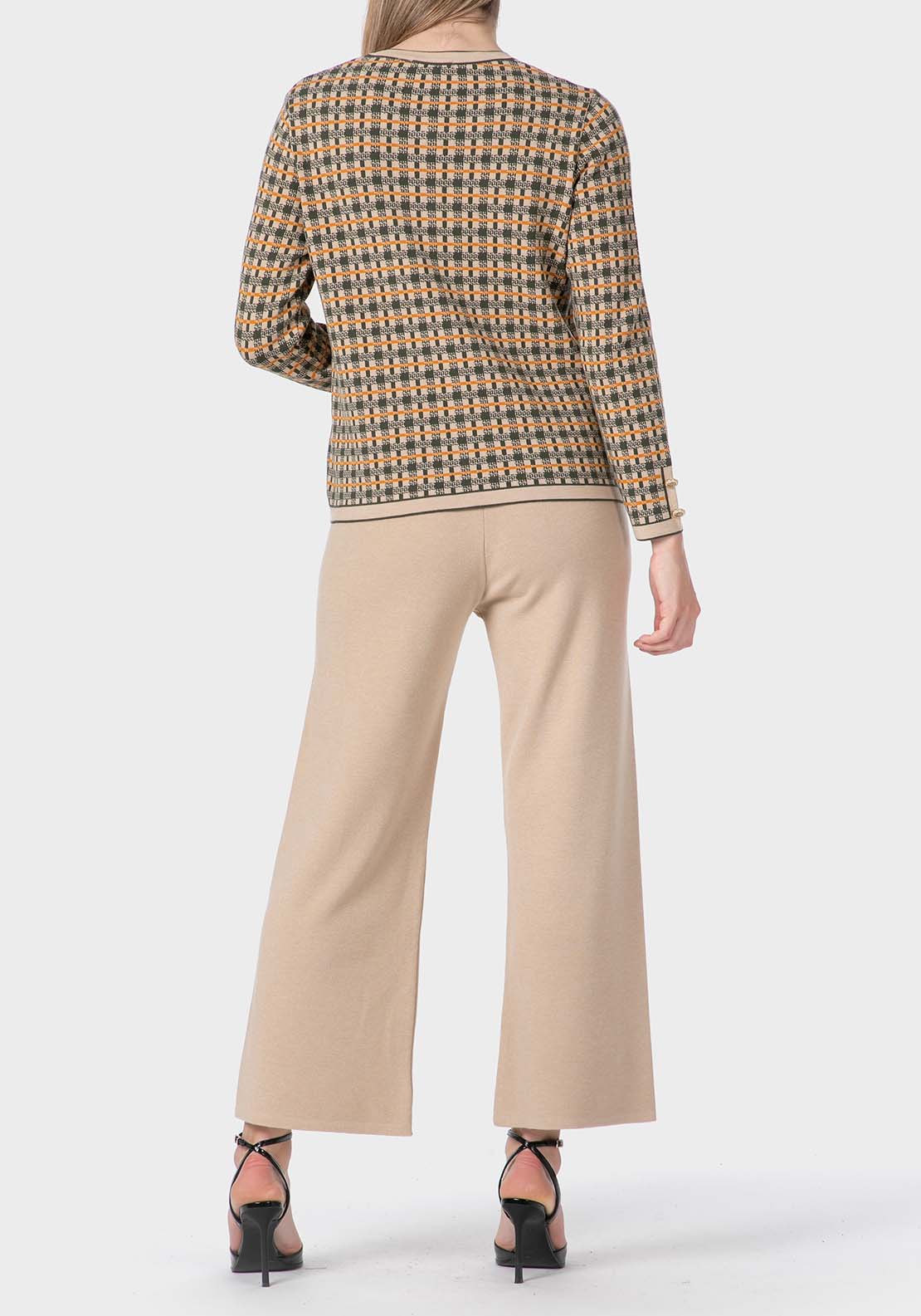 Checked Jacket - Beige