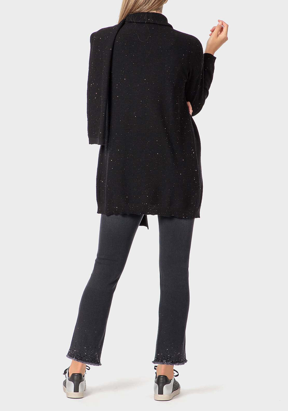 Punt Roma Sequins Jacket - Black 4 Shaws Department Stores