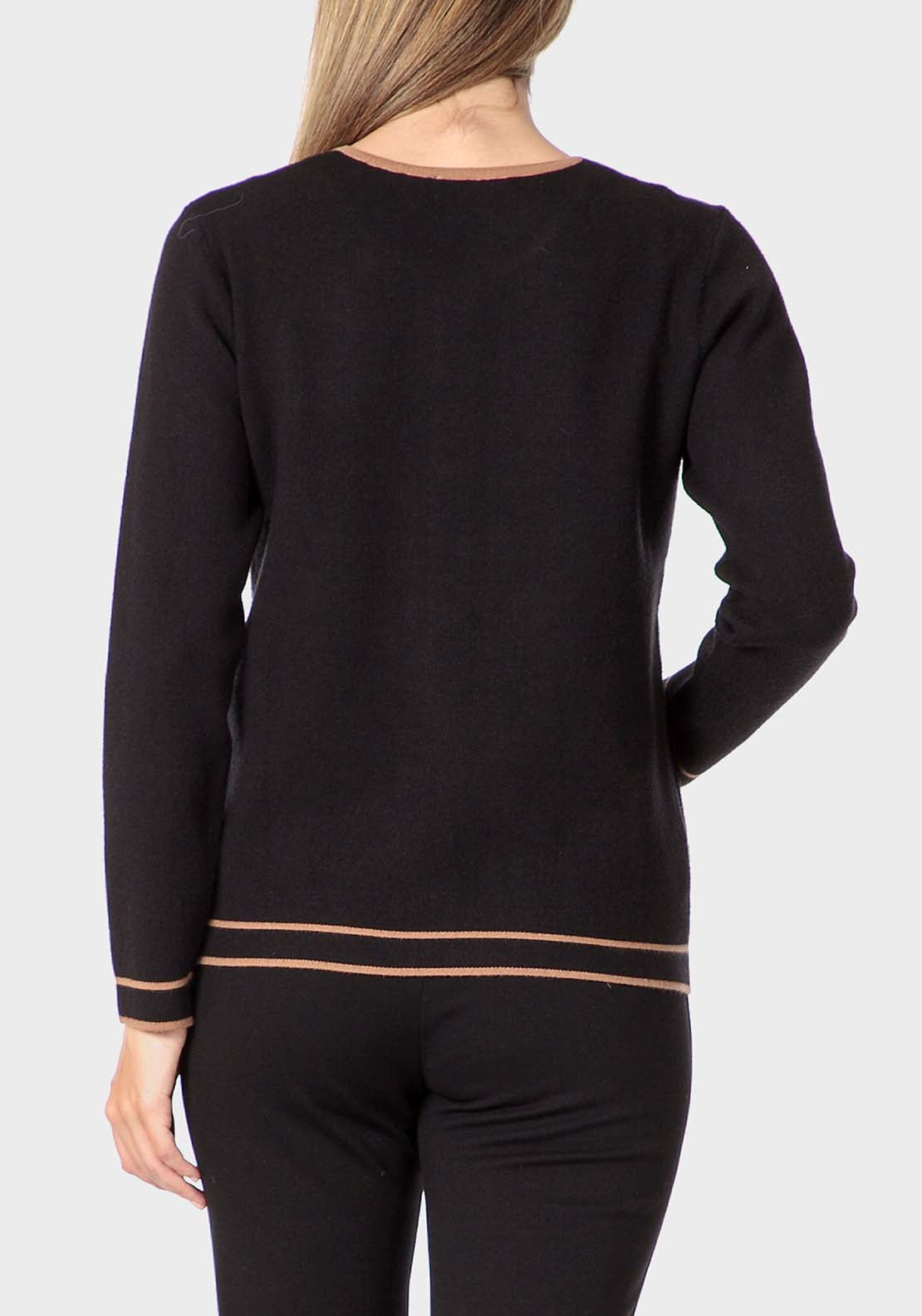 Punt Roma Two Tone Jacket - Black 2 Shaws Department Stores