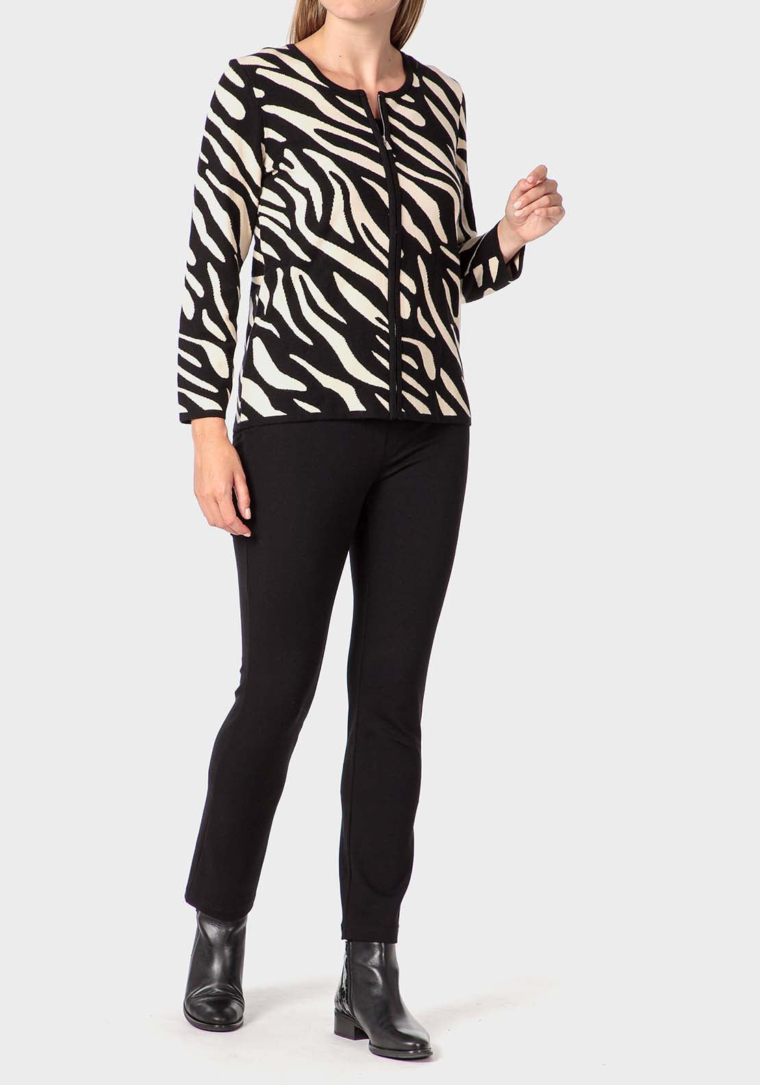 Punt Roma Jacquard Jacket - Black 4 Shaws Department Stores
