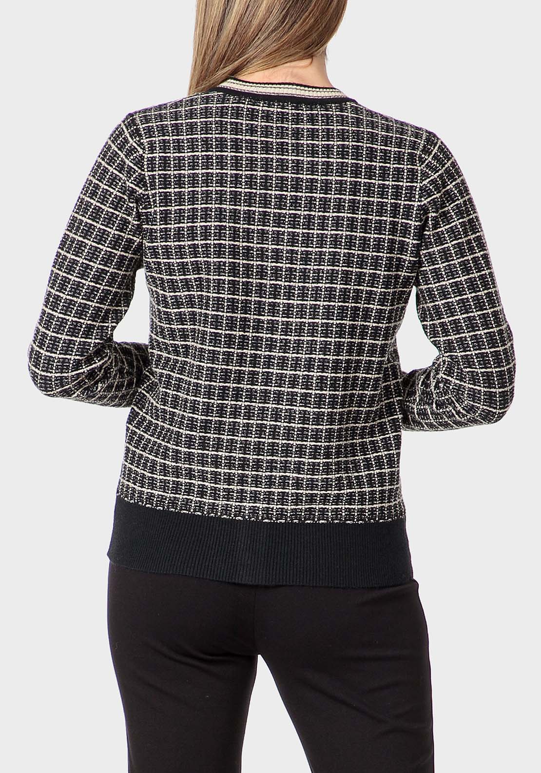 Punt Roma Metallic Thread Jacket - Black 4 Shaws Department Stores