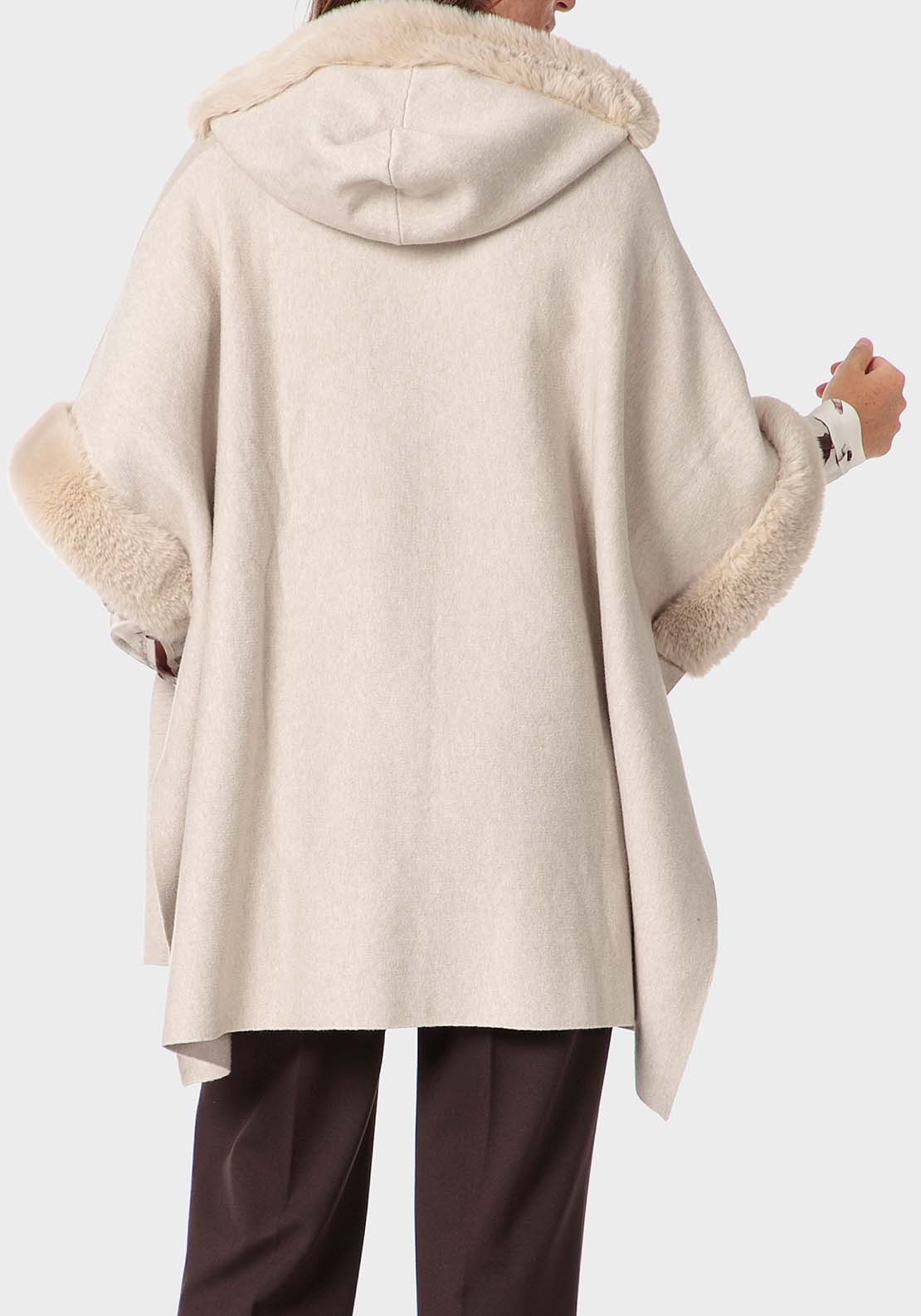 Punt Roma Hooded Cape - Beige 2 Shaws Department Stores