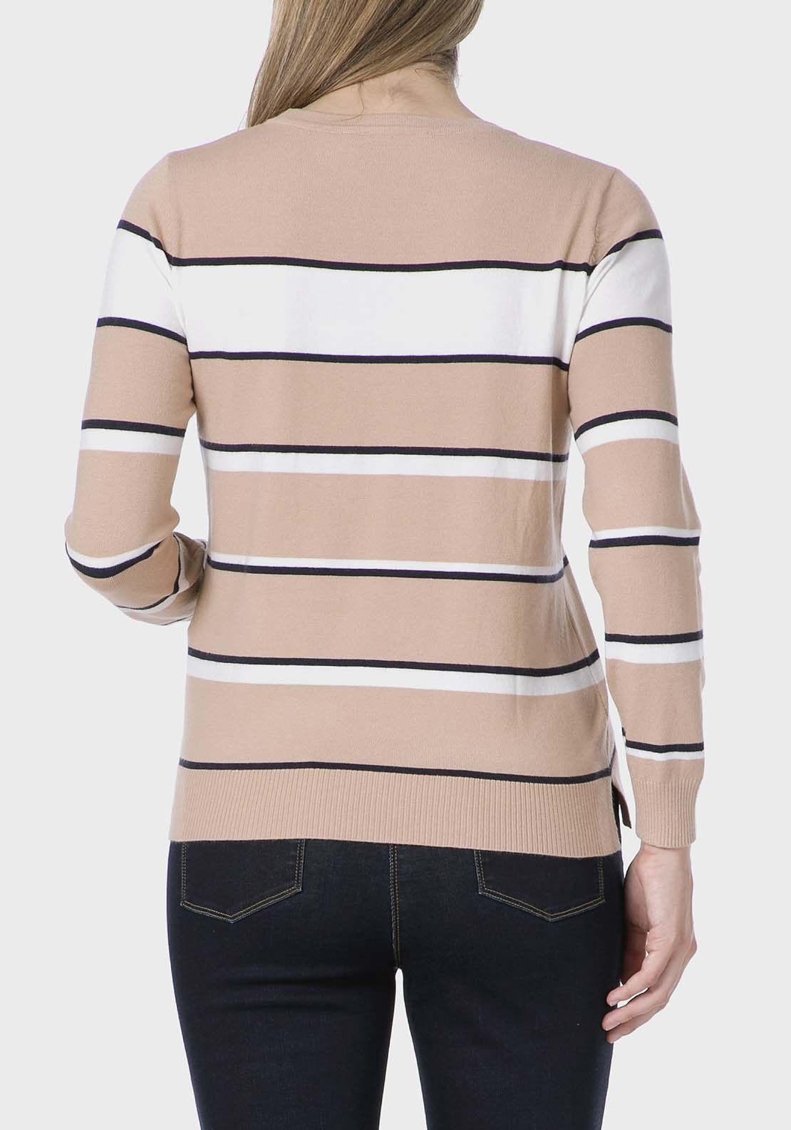 Striped Sweater - Beige