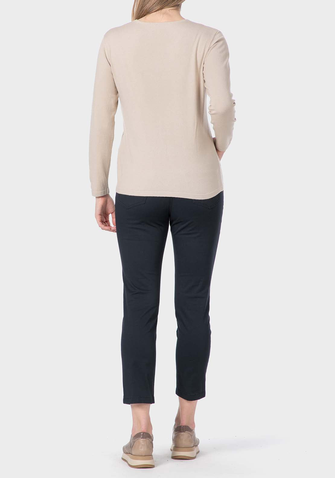 Rhinestone Fantasy Sweater - Beige