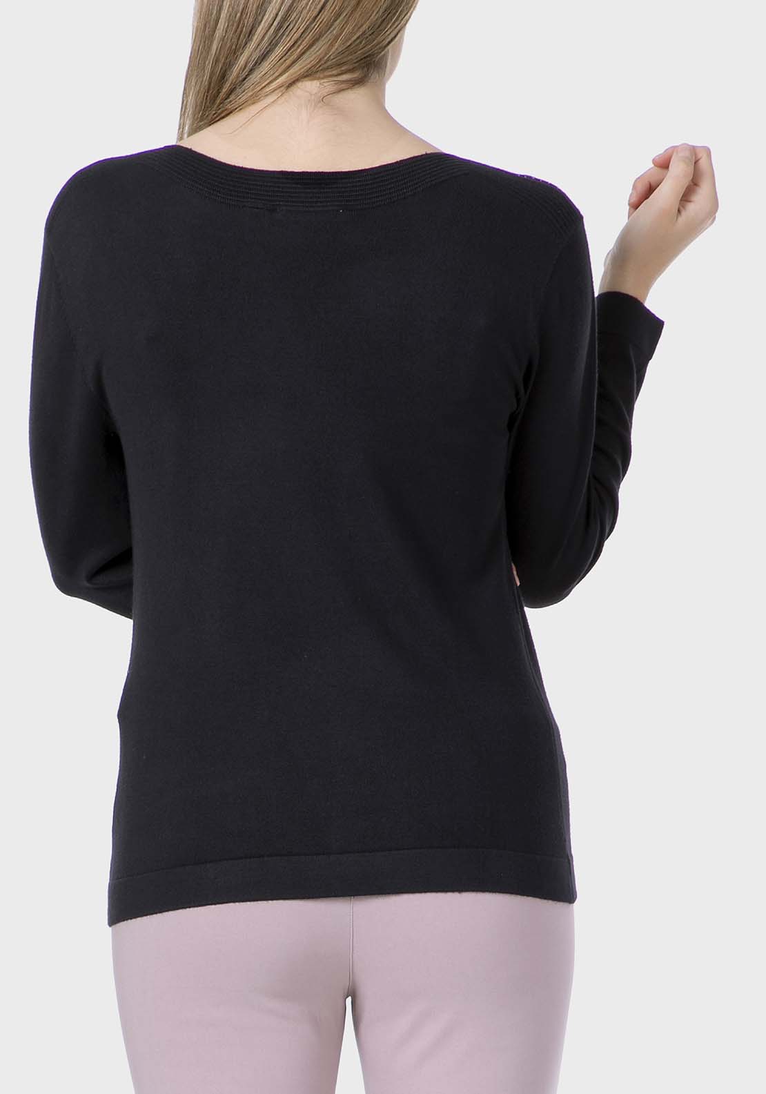 Rhinestone Fantasy Sweater - Blue Navy