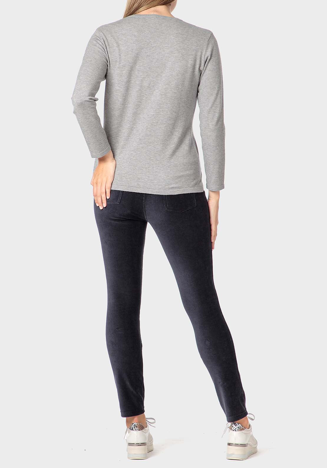 Punt Roma Fantasy Sweater - Grey 4 Shaws Department Stores