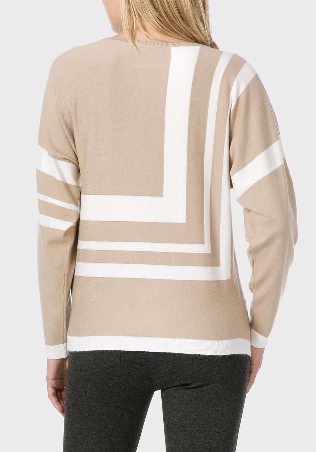 Intarsia Sweater - Beige