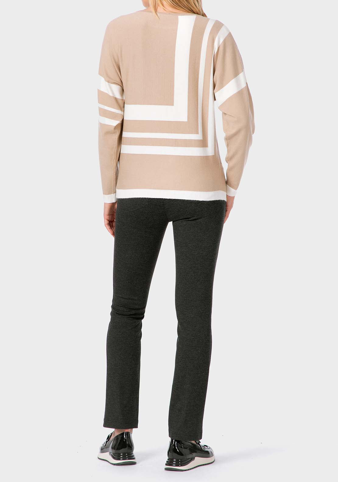 Intarsia Sweater - Beige