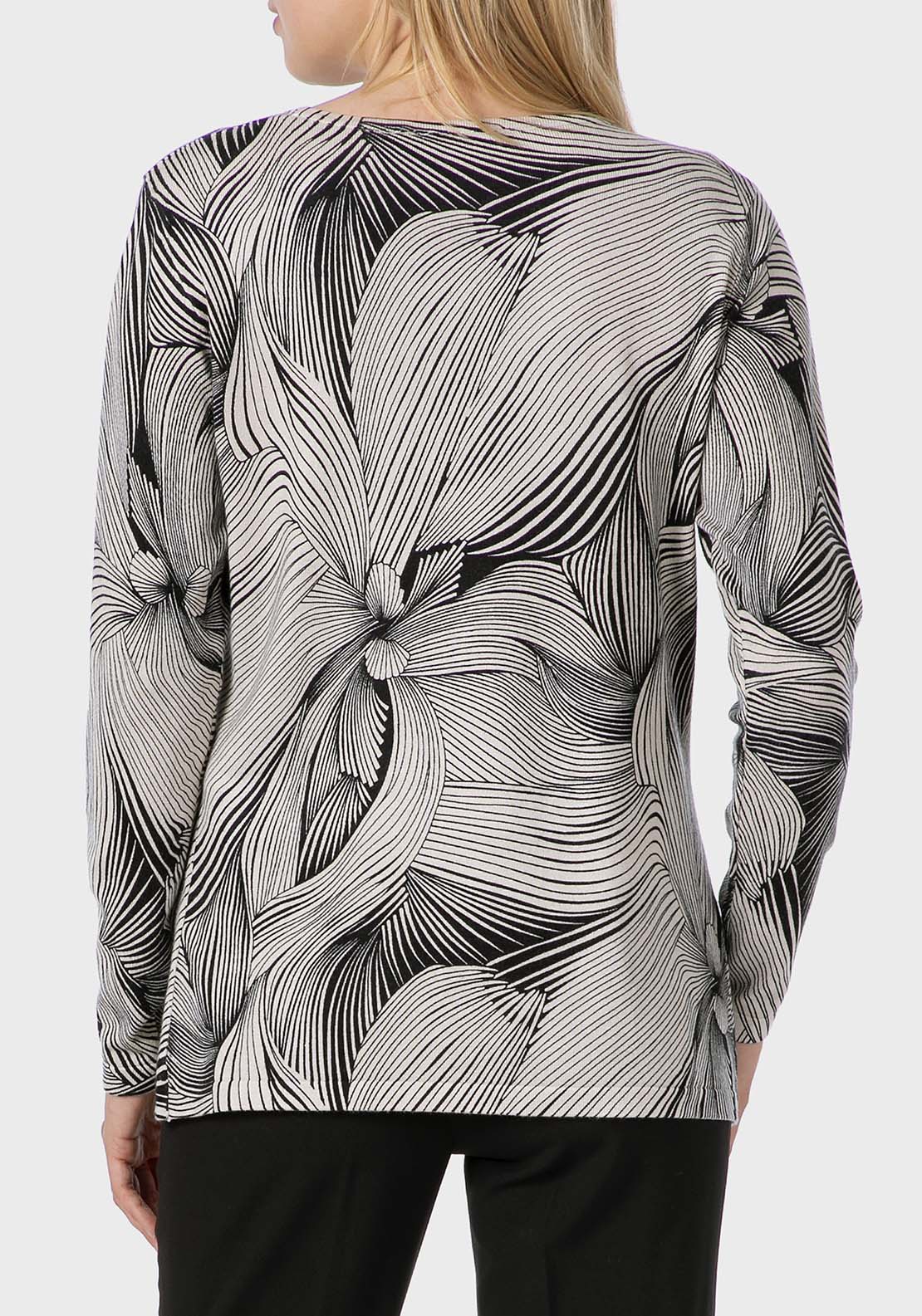 Printed Sweater - Beige