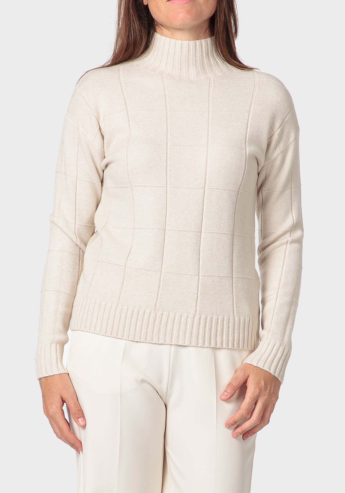 Punt Roma Fantasy Sweater - Beige 1 Shaws Department Stores