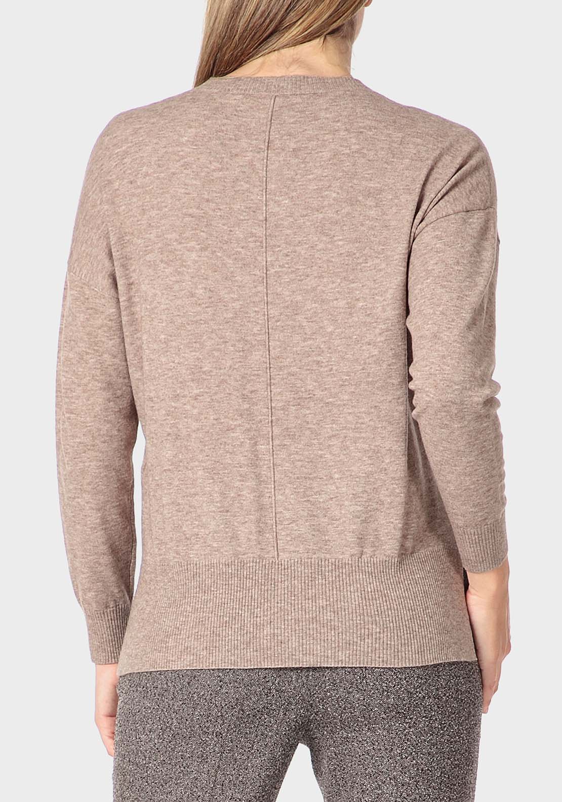 Punt Roma Brown Sweater - Brown 2 Shaws Department Stores