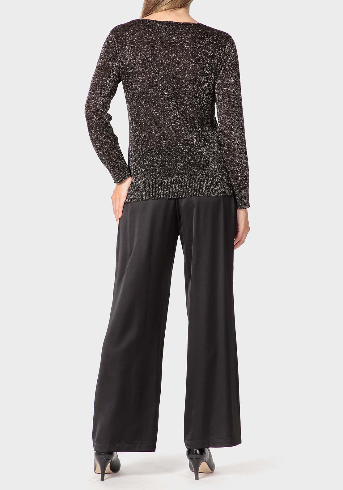 Punt Roma Sweater With Gemstones - Gold 4 Shaws Department Stores