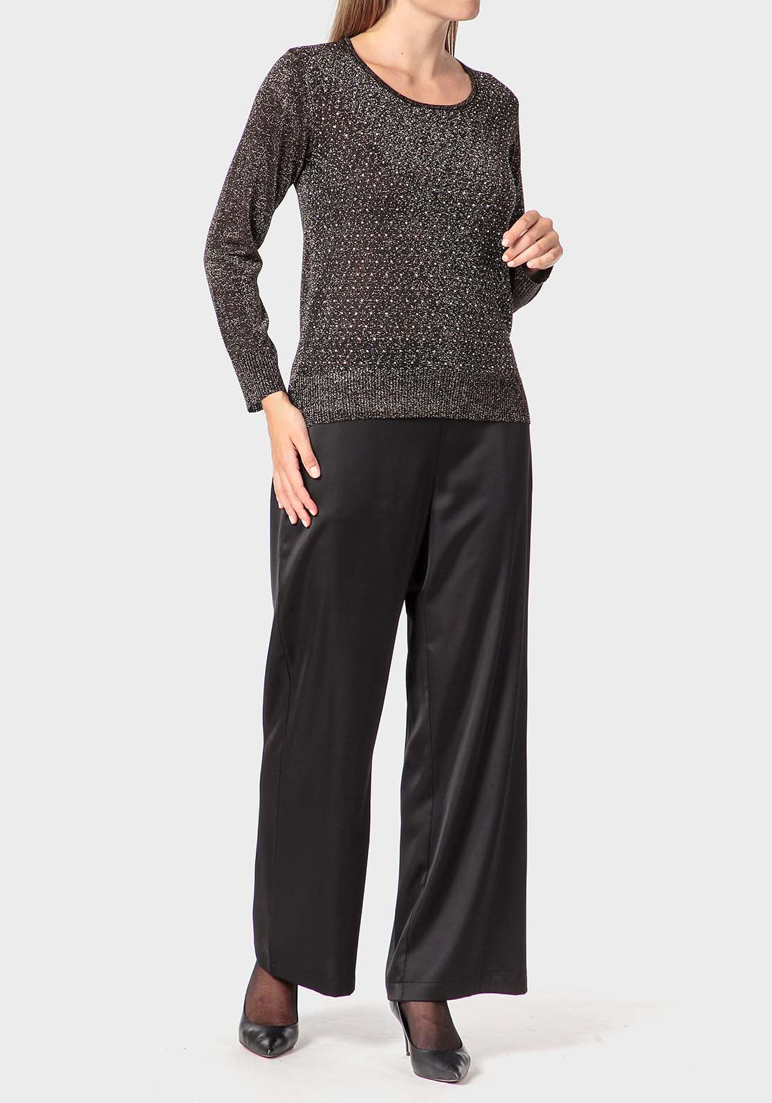 Punt Roma Sweater With Gemstones - Gold 3 Shaws Department Stores