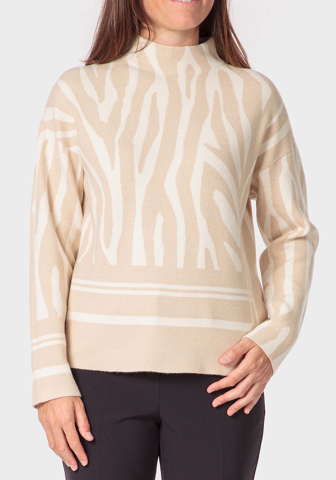 Punt Roma Beige Sweater - Beige 1 Shaws Department Stores
