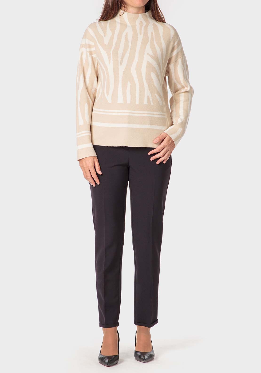 Punt Roma Beige Sweater - Beige 3 Shaws Department Stores