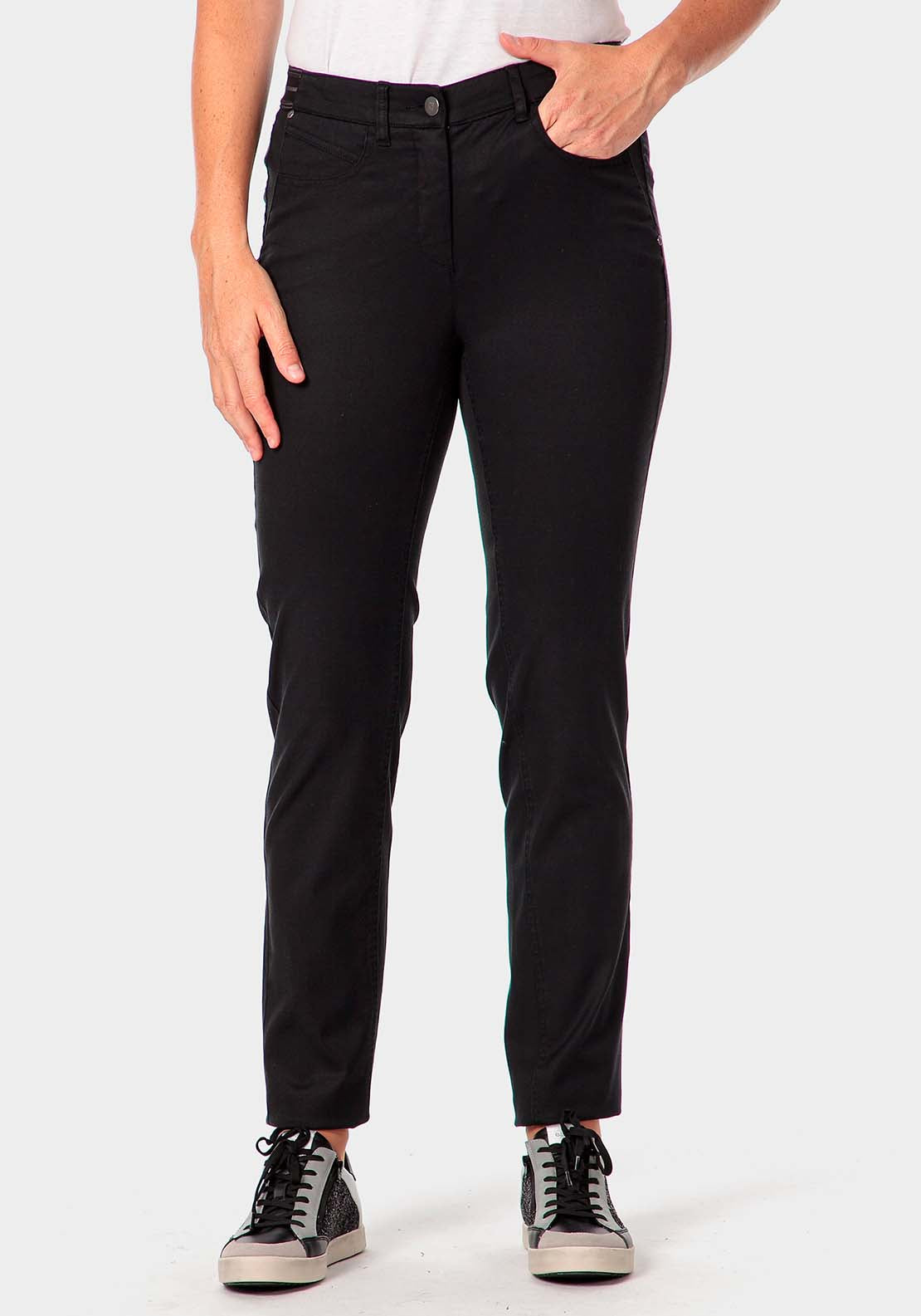 Punt Roma Trousers - Black 1 Shaws Department Stores