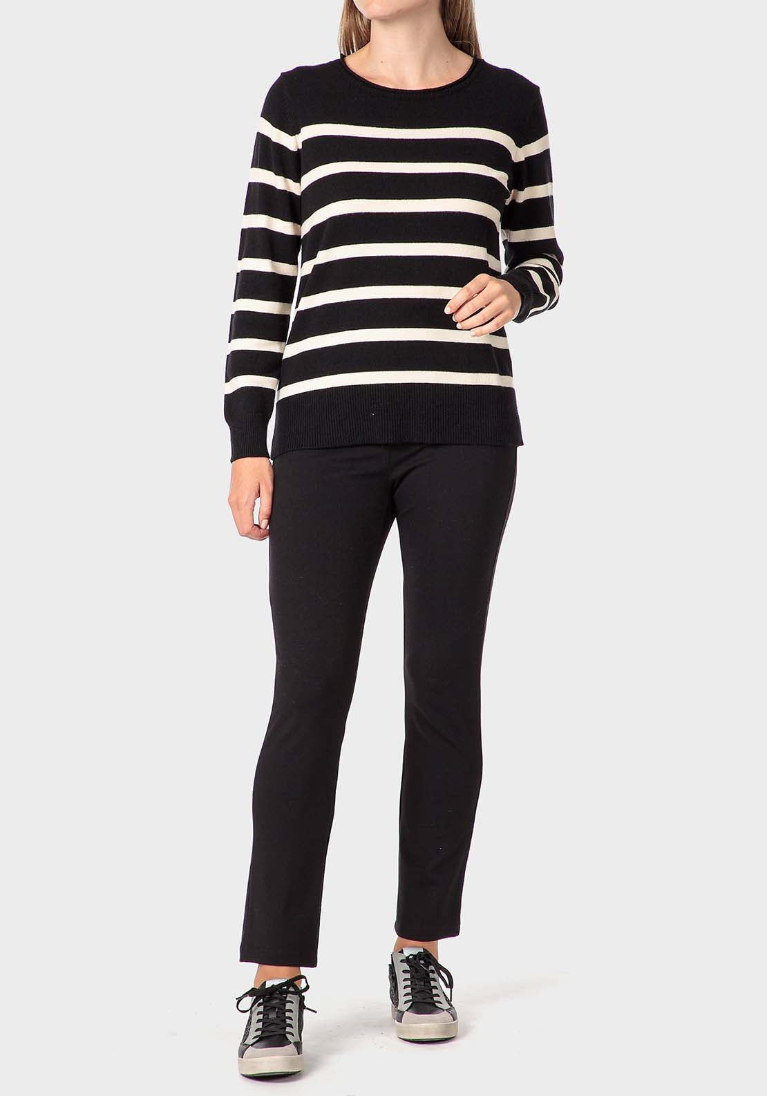 Punt Roma Trousers - Black 3 Shaws Department Stores