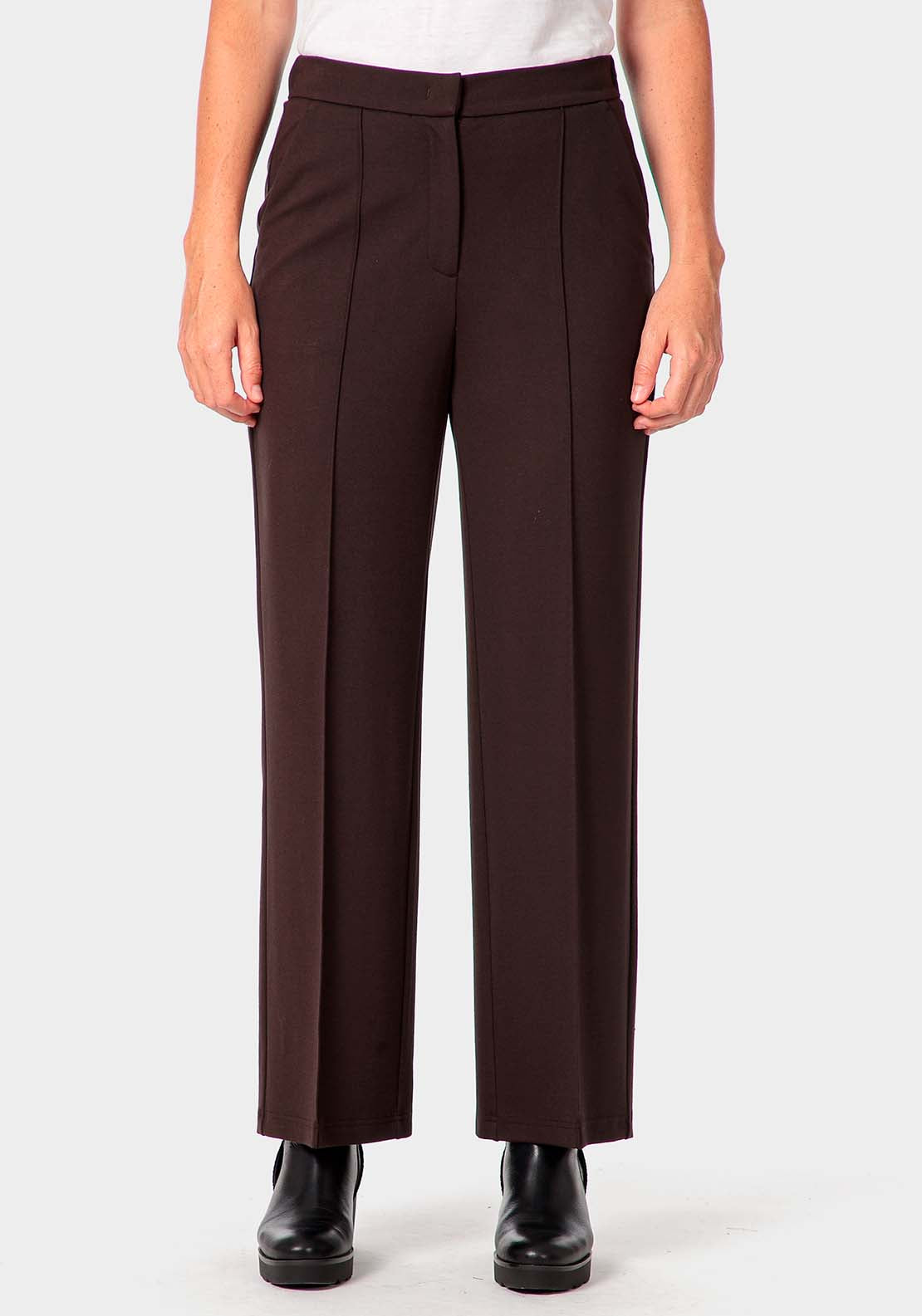 Punt Roma Ponte Di Roma Trousers - Brown 1 Shaws Department Stores